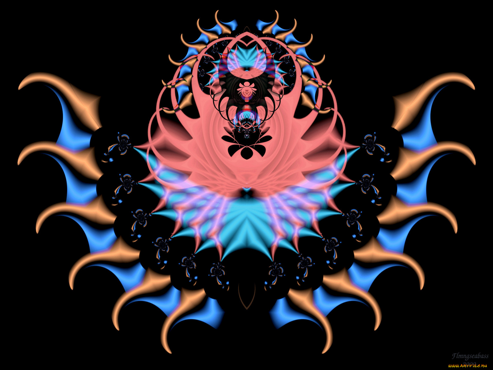 3д, графика, fractal, фракталы