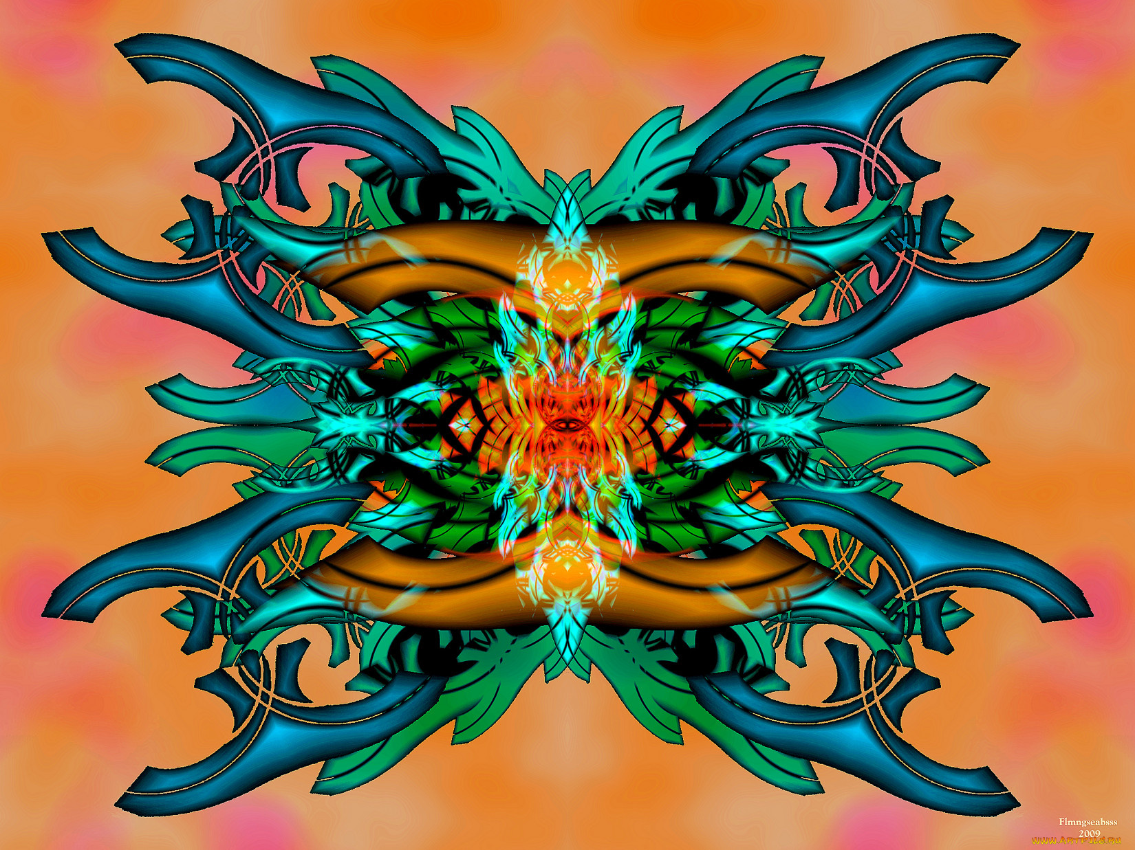 3д, графика, fractal, фракталы