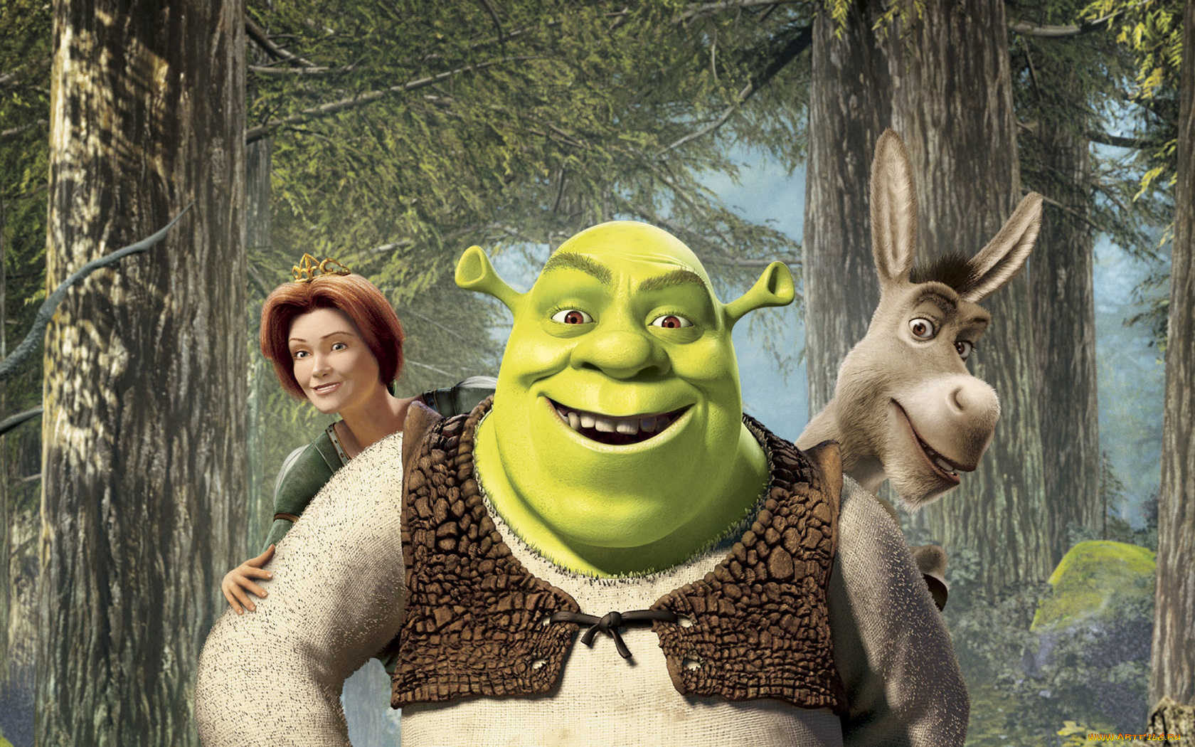 шрек, мультфильмы, shrek, осел