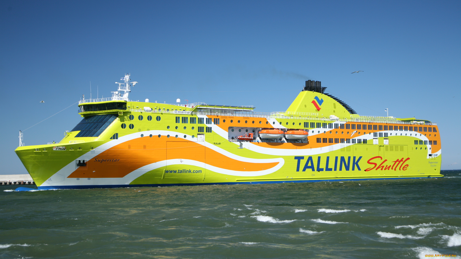 корабли, лайнеры, ferry, tallink, superstar