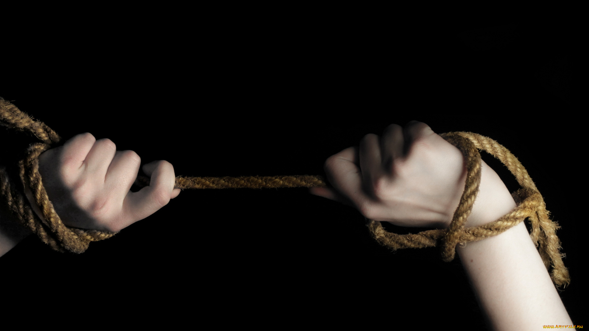 разное, руки, веревка