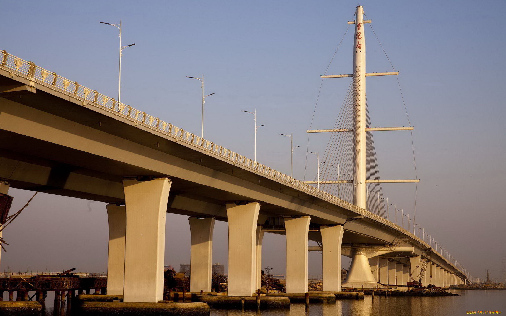 города, мосты, мост, река