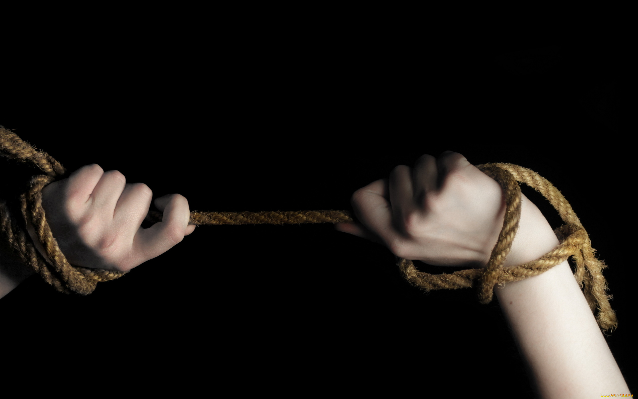разное, руки, веревка