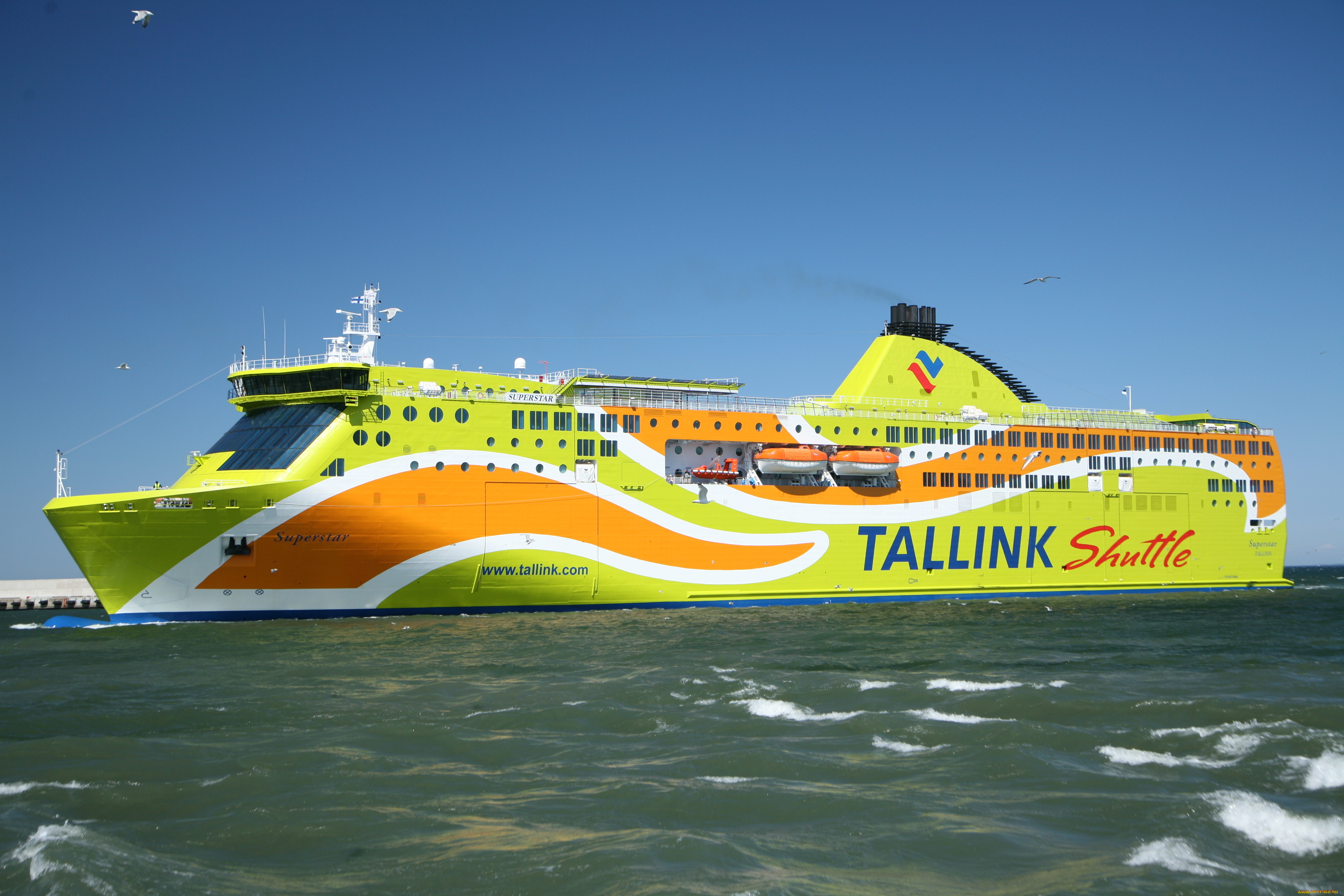 корабли, лайнеры, ferry, tallink, superstar