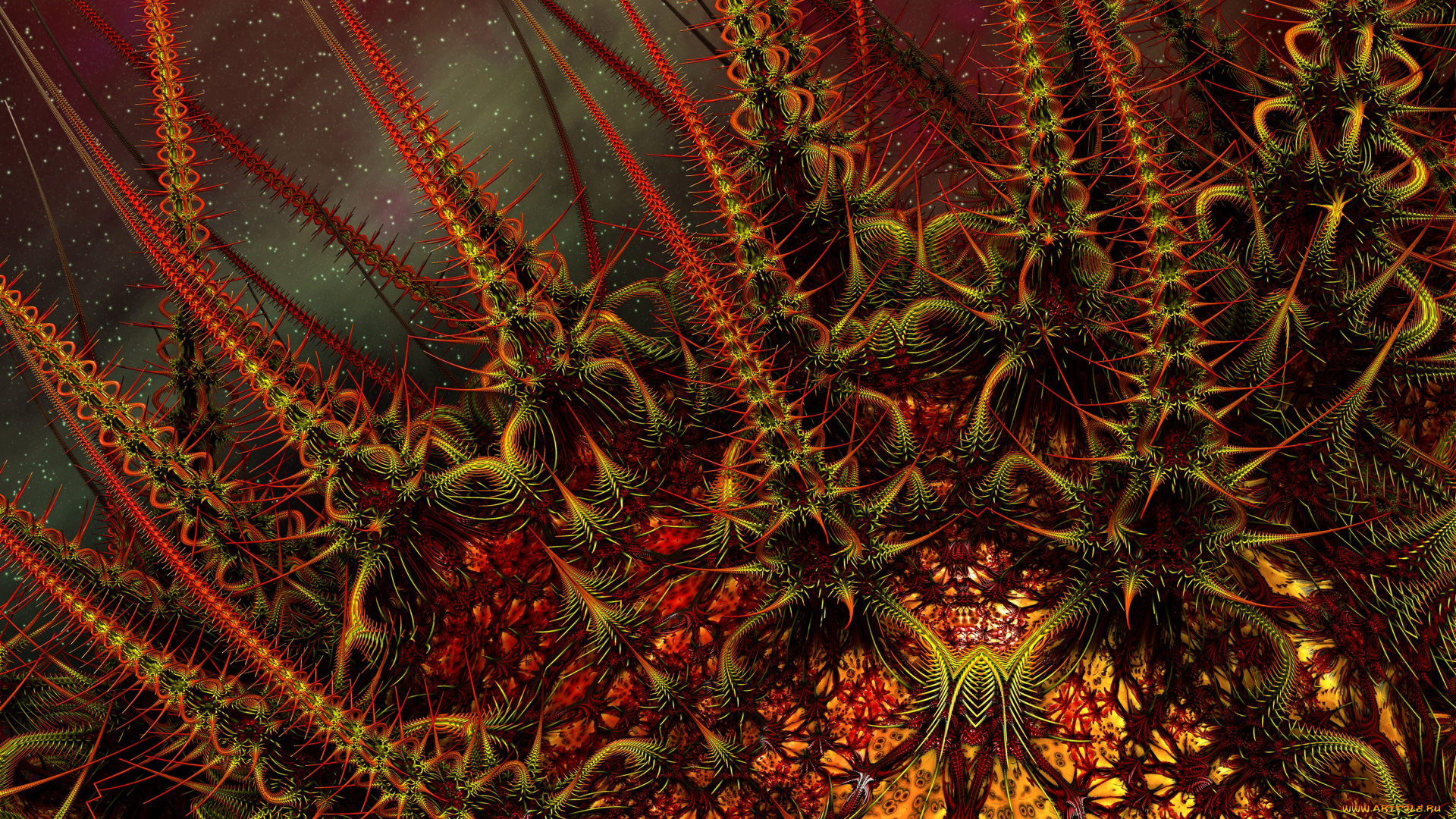 3д, графика, fractal, фракталы, цвет, фон, узор