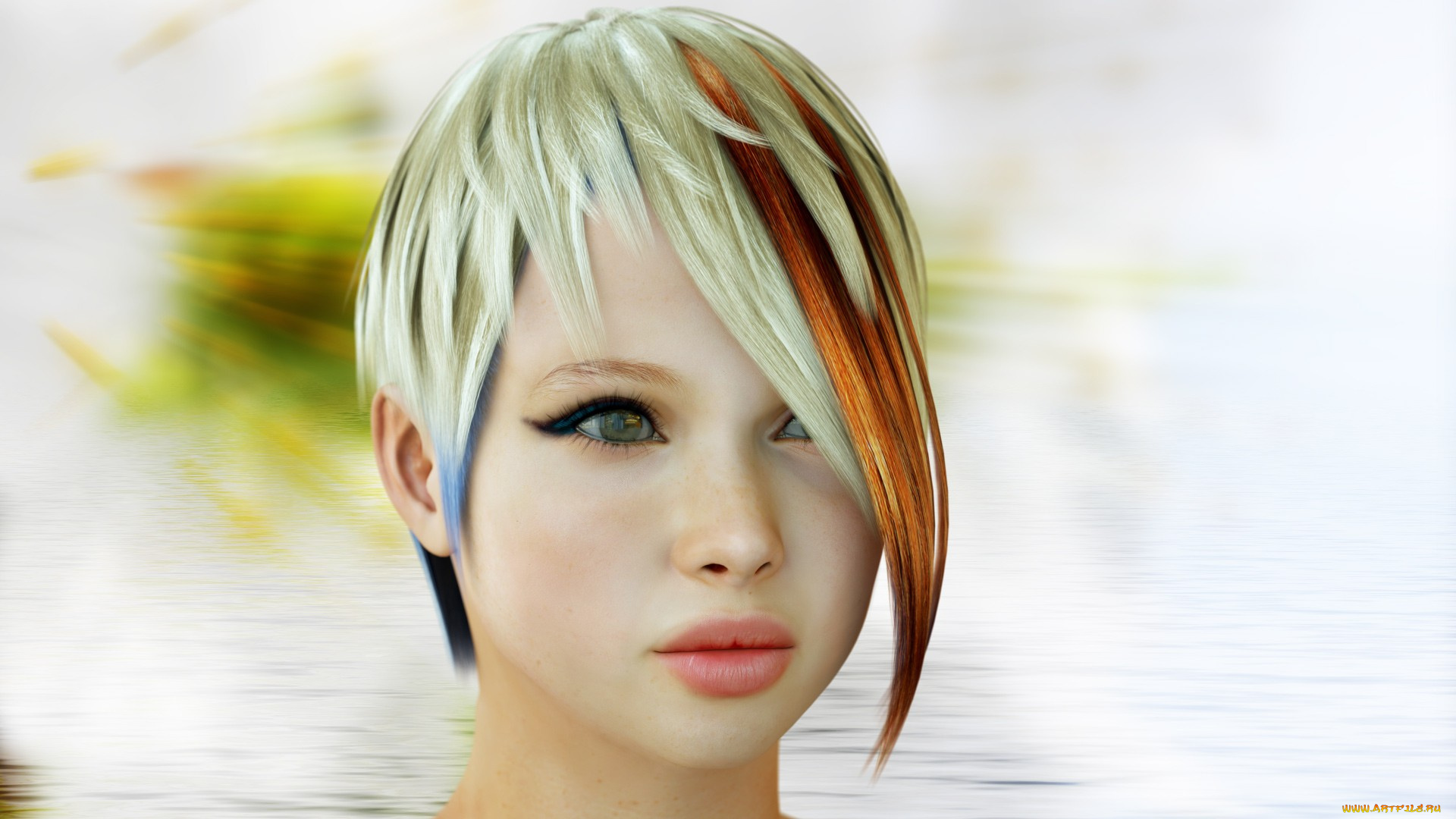 3д, графика, portraits, портрет, взгляд