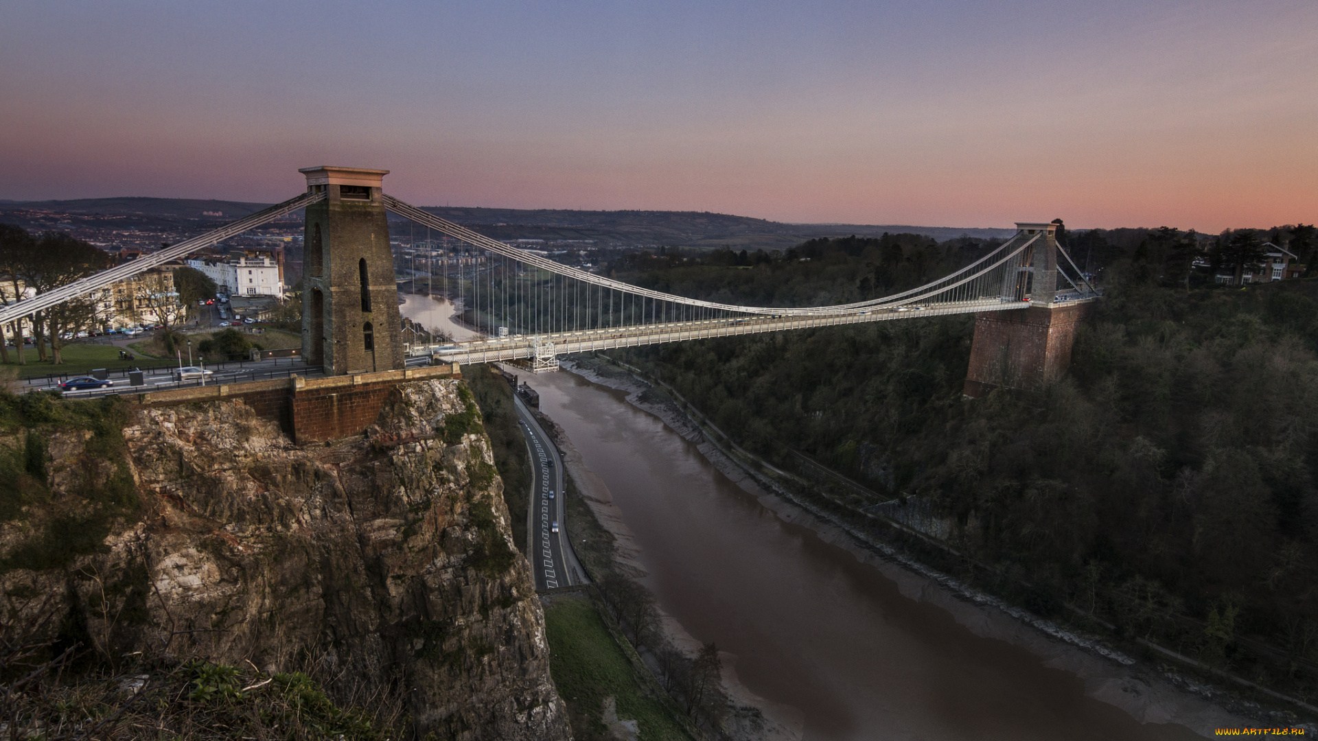 clifton, suspension, bridge, bristol, england, города, мосты, river, avon, клифтонский, мост, бристоль, англия, река, эйвон