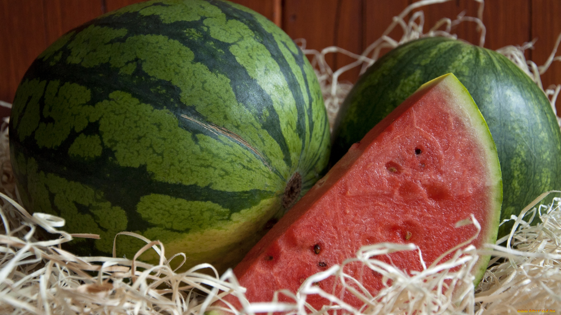 еда, арбуз, долька, красный