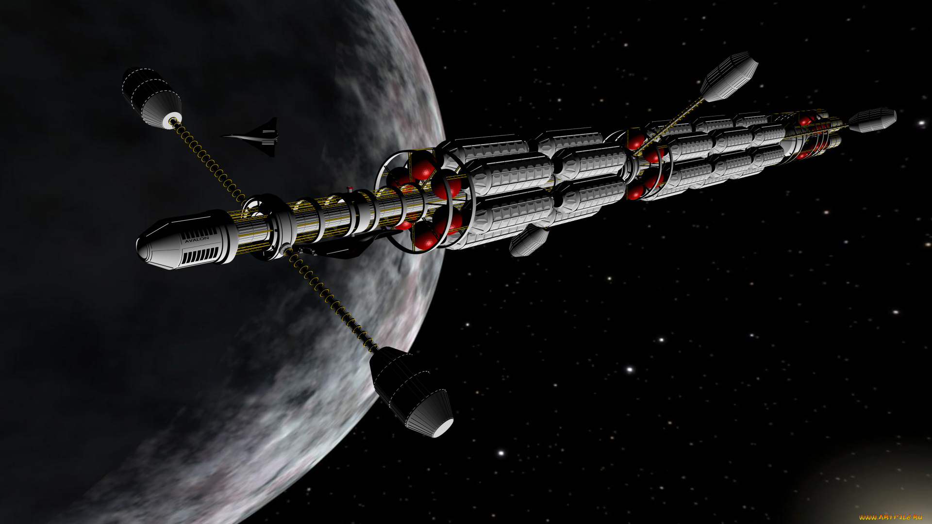 космос, арт, звезды, планета, вселенная