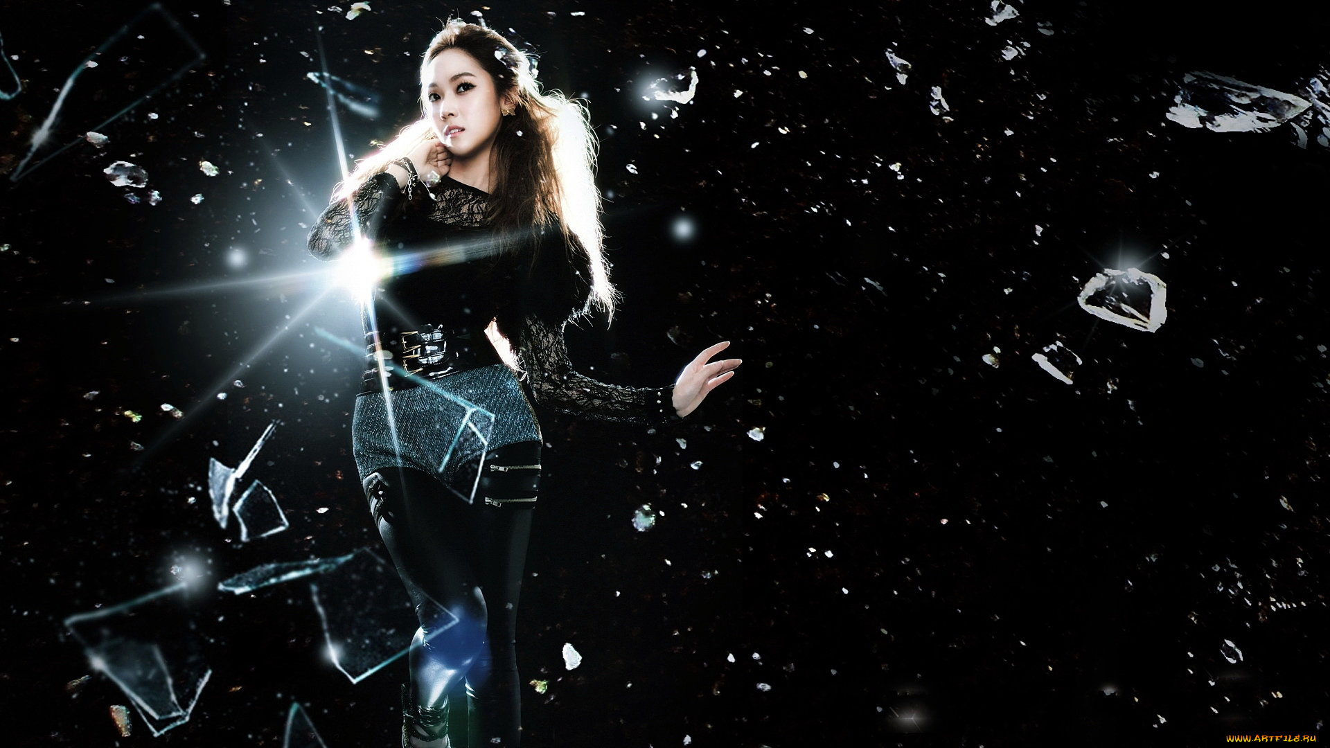 музыка, girls, generation, snsd, девушка, стекло, осколки, лучи