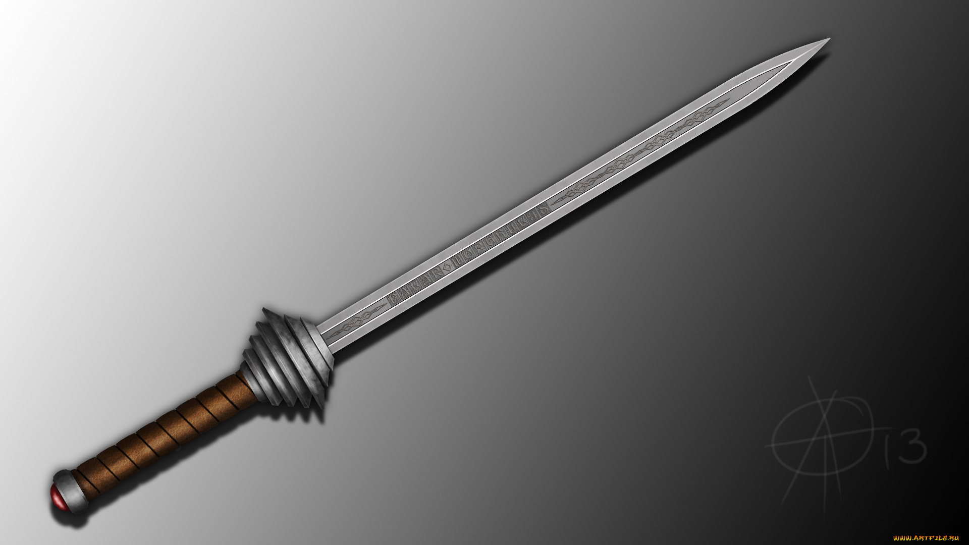 оружие, 3d, сабля