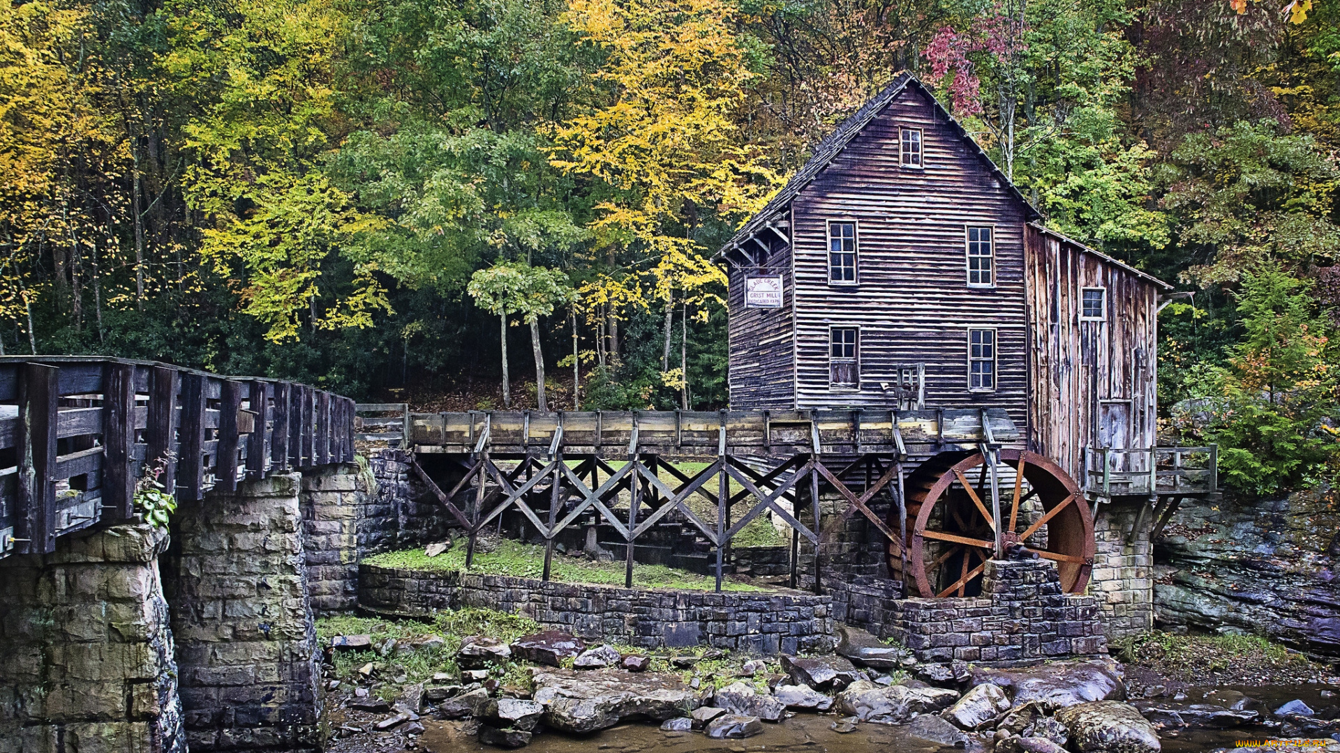 разное, мельницы, водяная, мельница