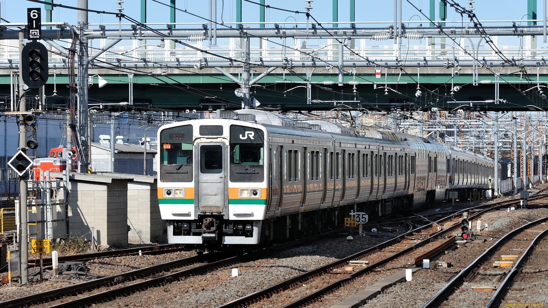 техника, электрички, рельсы