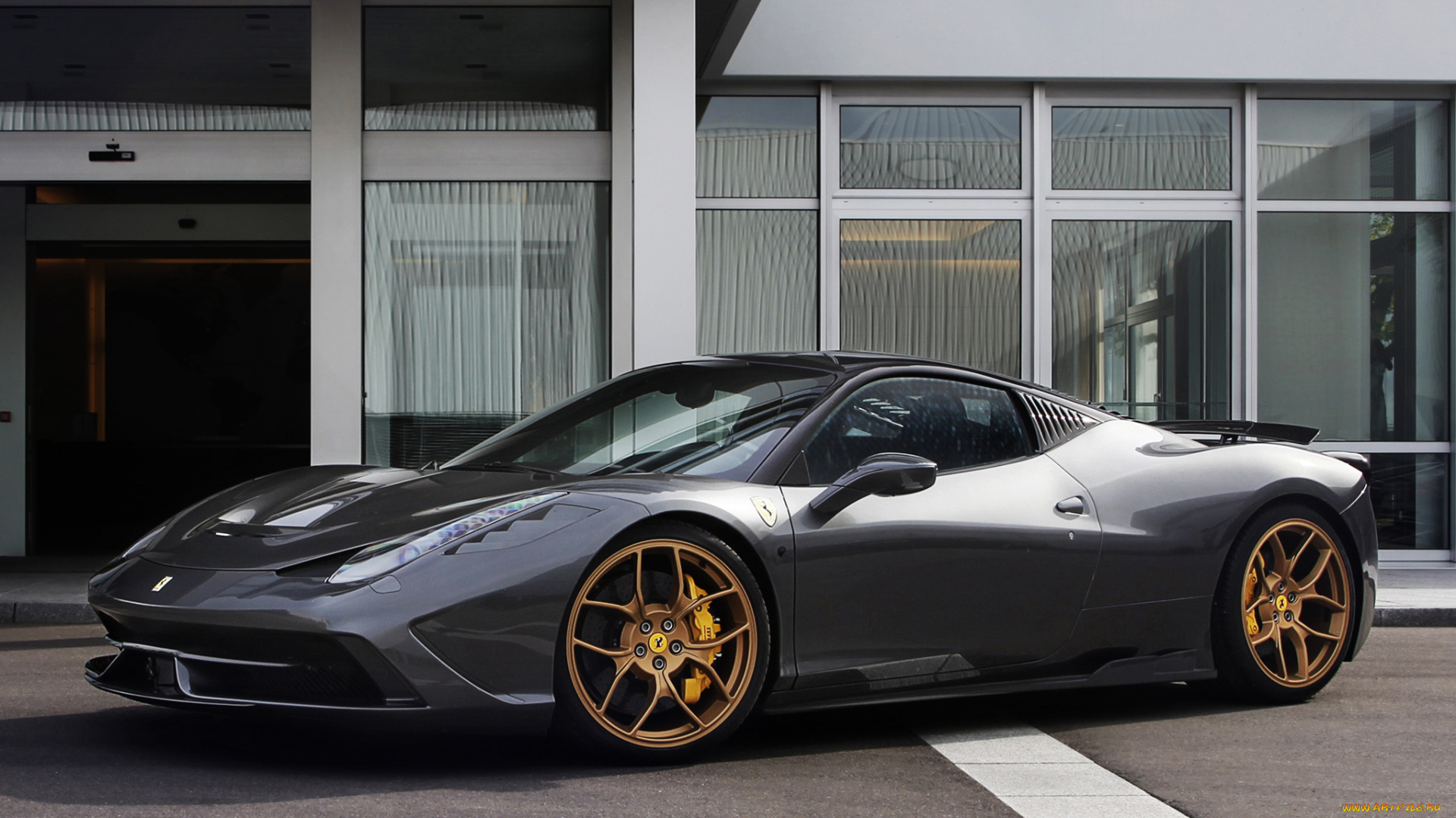 автомобили, ferrari, темный, novitec, rosso, speciale, 2014г, 458