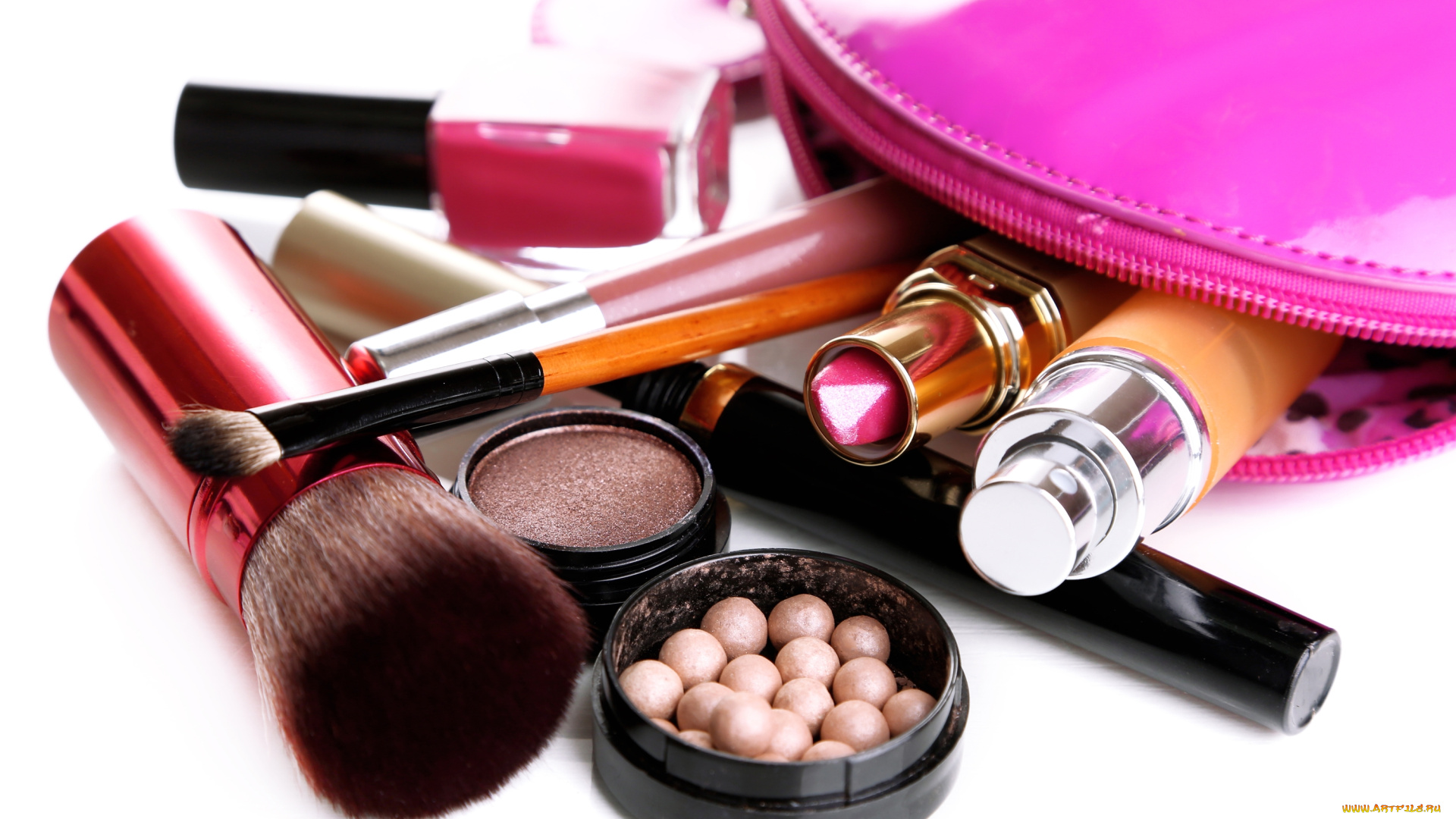 разное, косметика, , духи, пудра, кисть, помада
