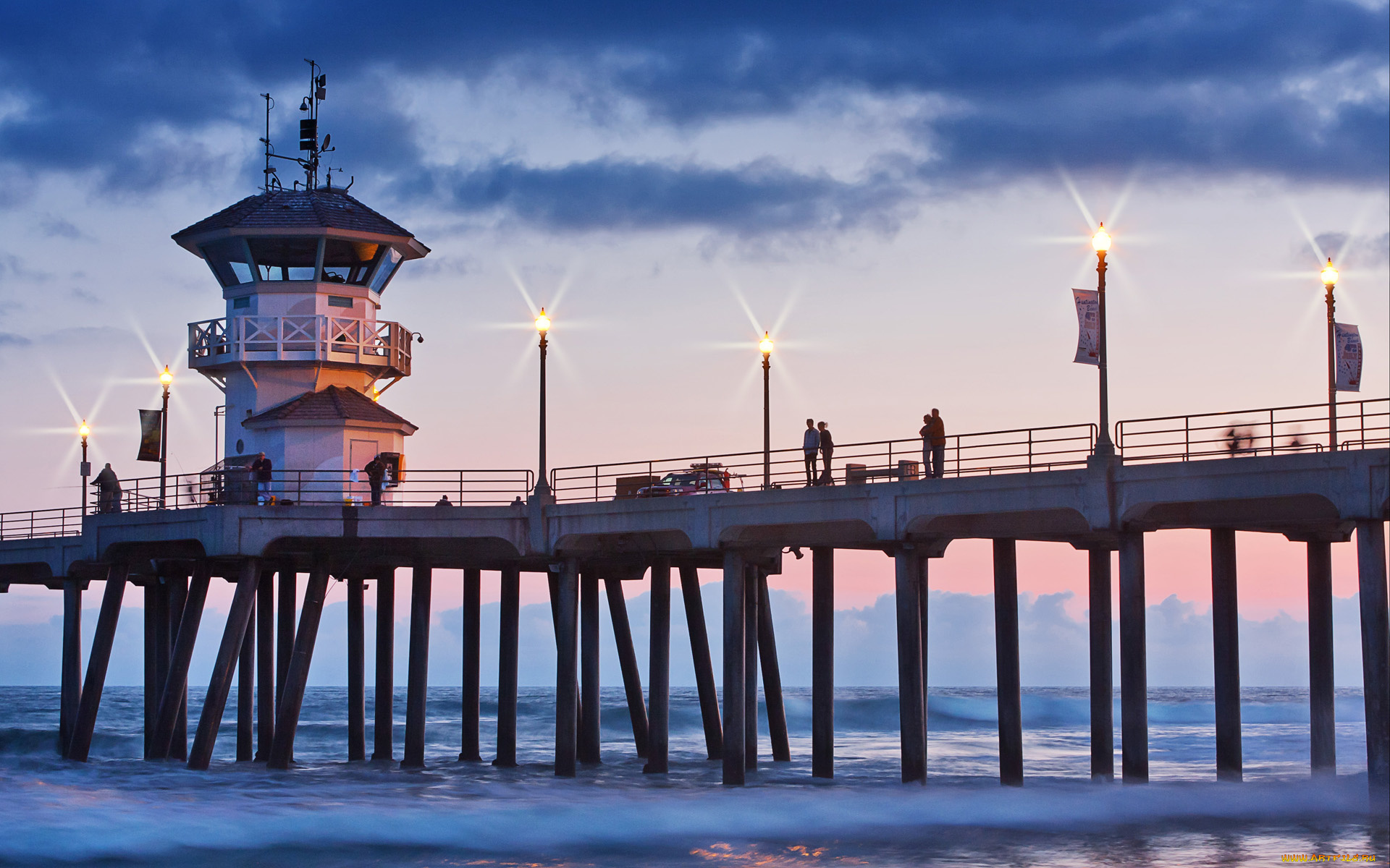 природа, маяки, мост, берег, океан, маяк