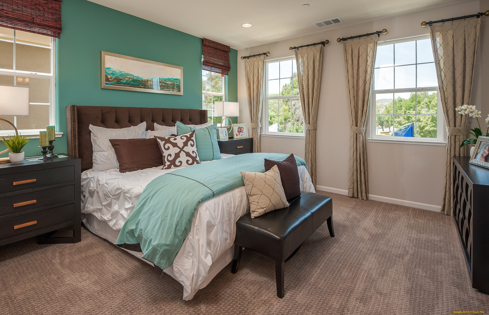 интерьер, спальня, кровать