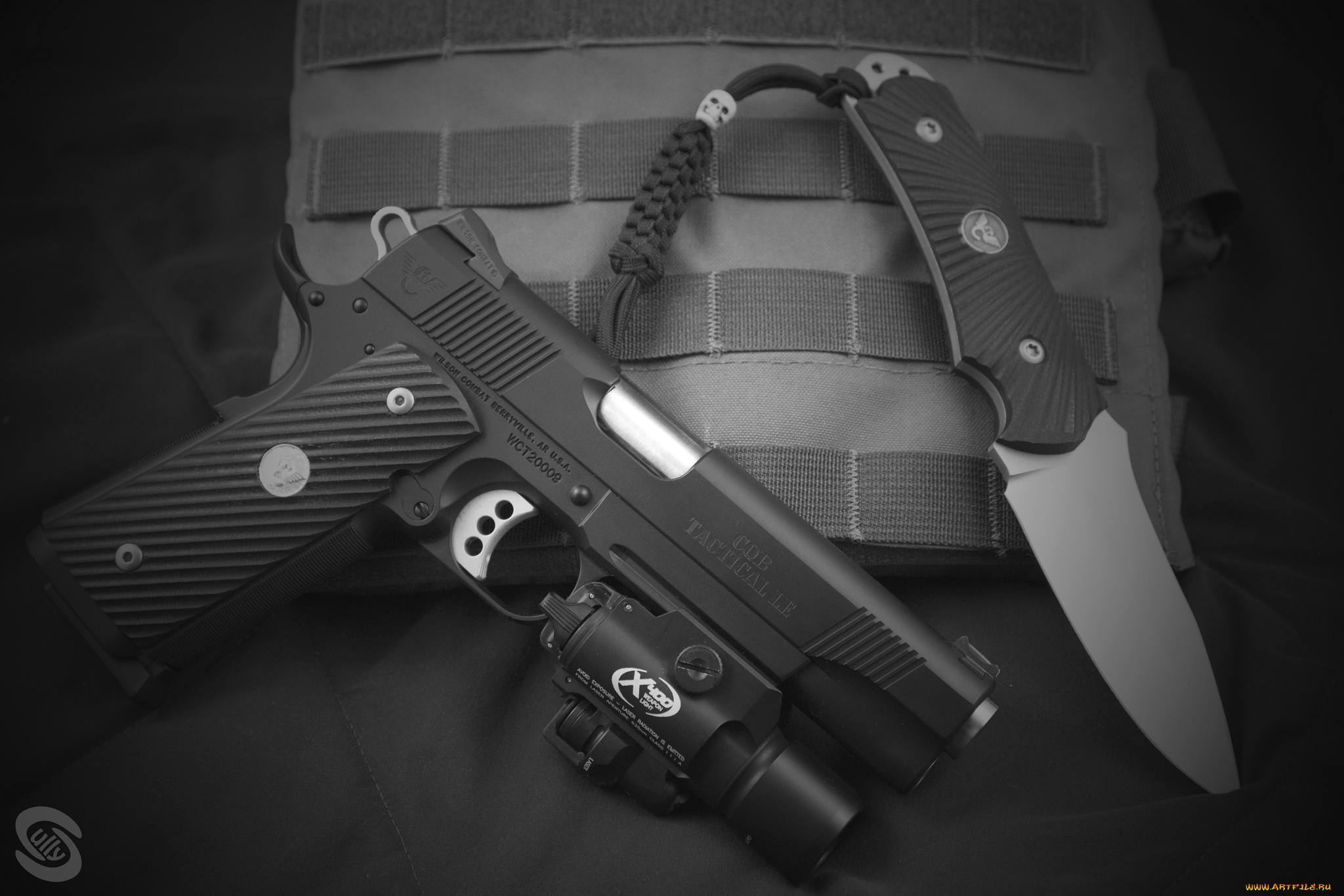 оружие, пистолет, нож