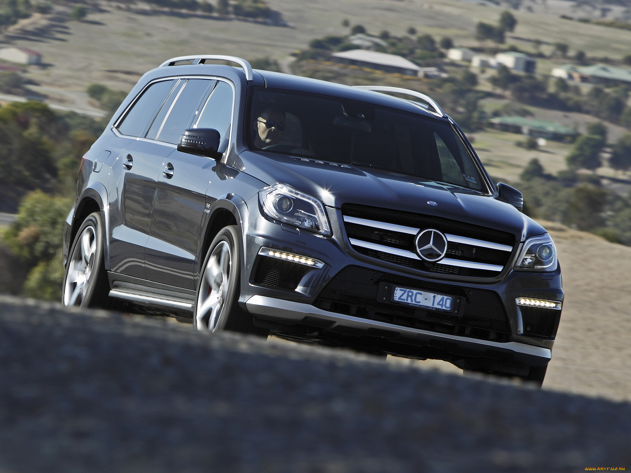 автомобили, mercedes-benz, темный, 2013г, gl, 63, x166, au-spec, amg