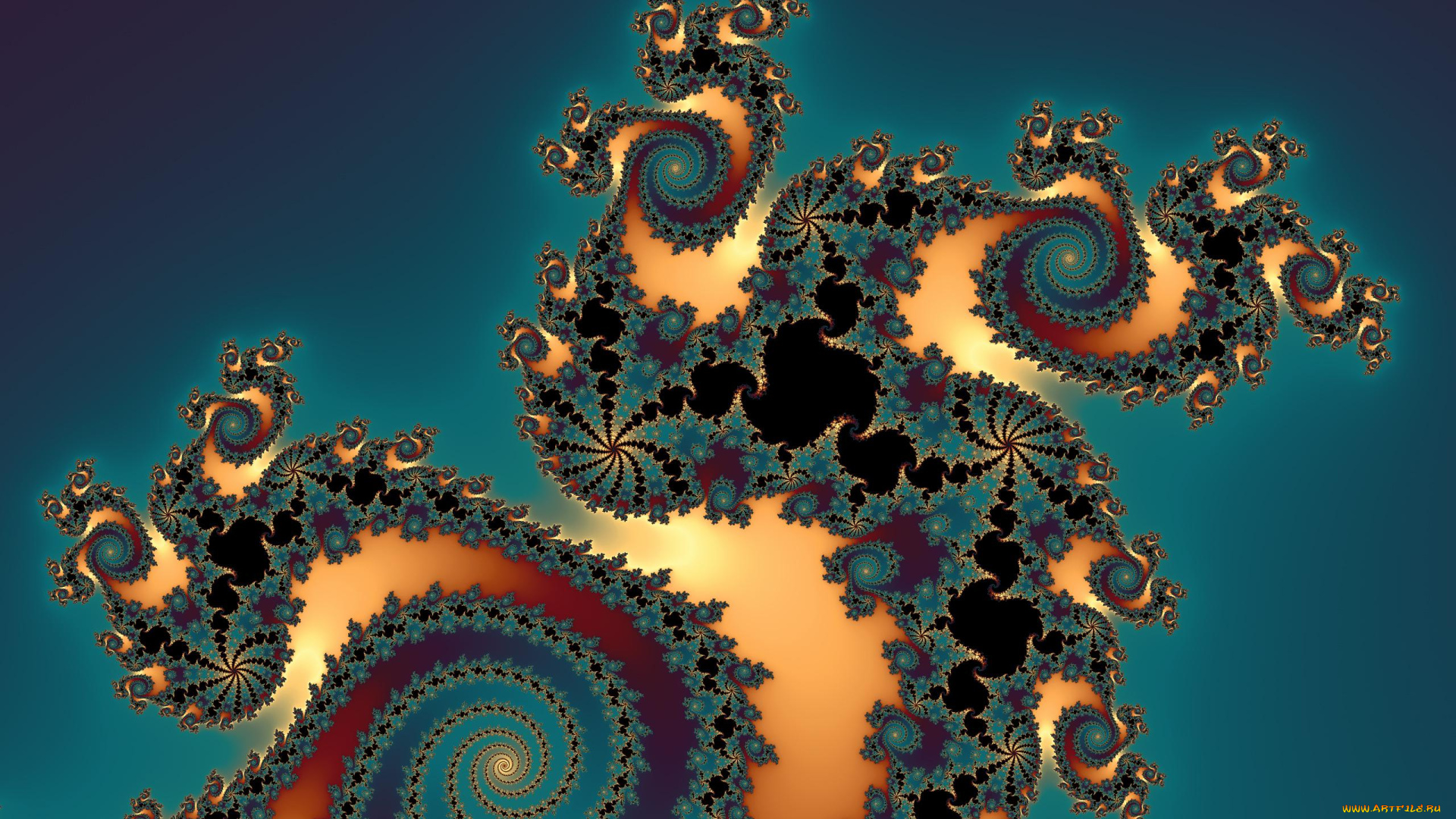 3д, графика, абстракция, , abstract, спирали, загогулины, орнамент