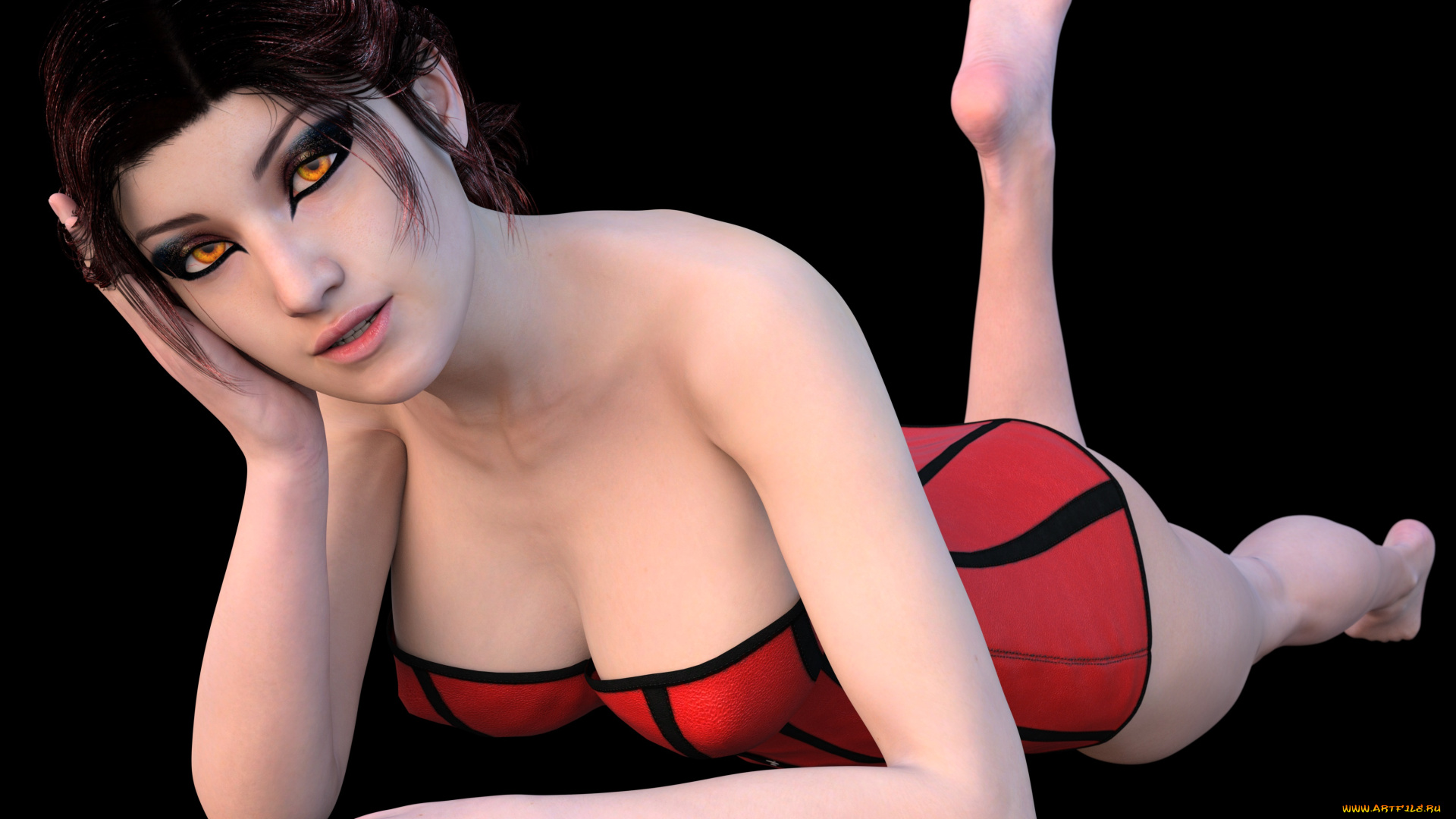 3д, графика, люди, , people, фон, взгляд, девушка