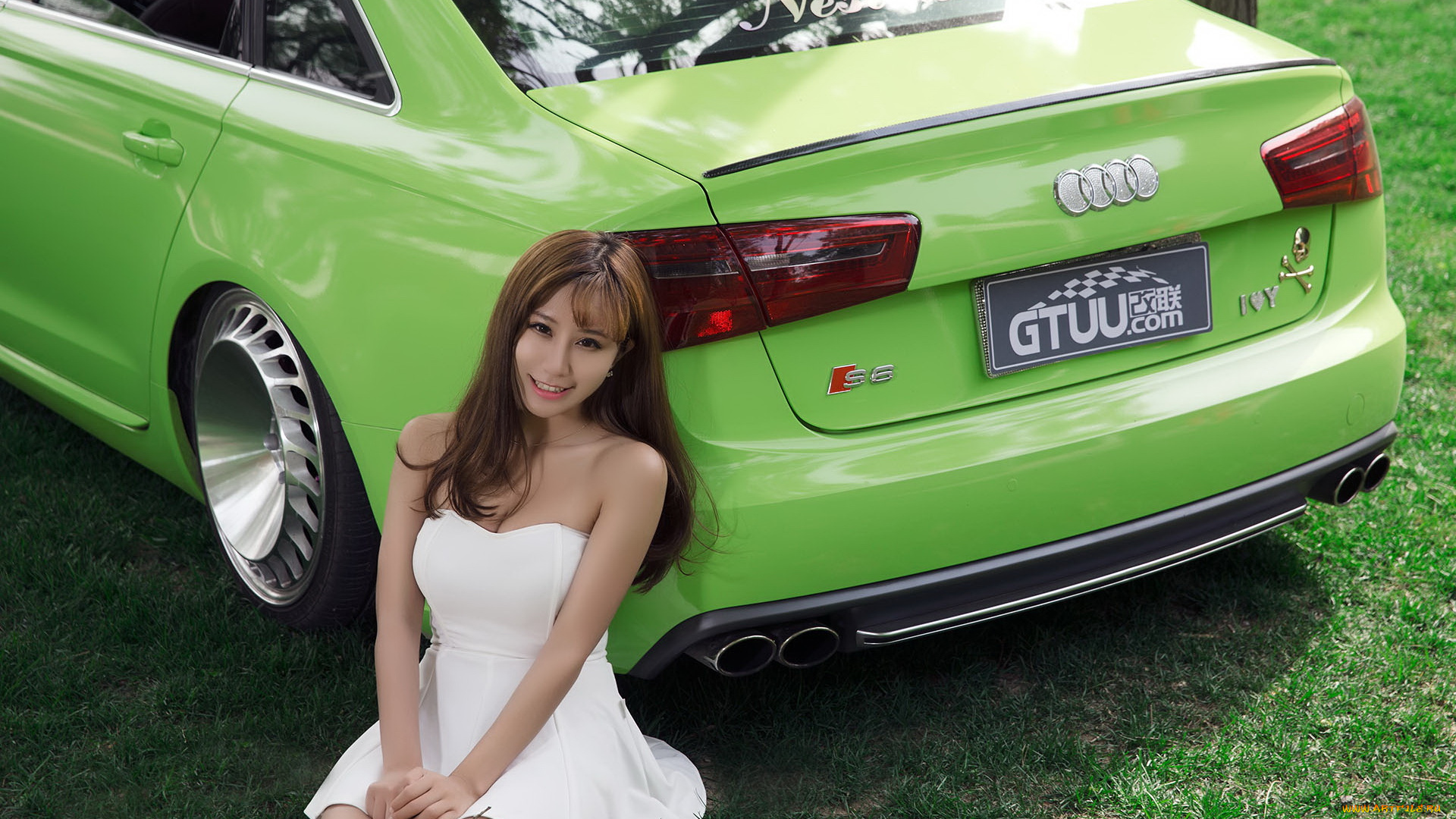 автомобили, -авто, с, девушками, взгляд, девушка, фон, автомобиль