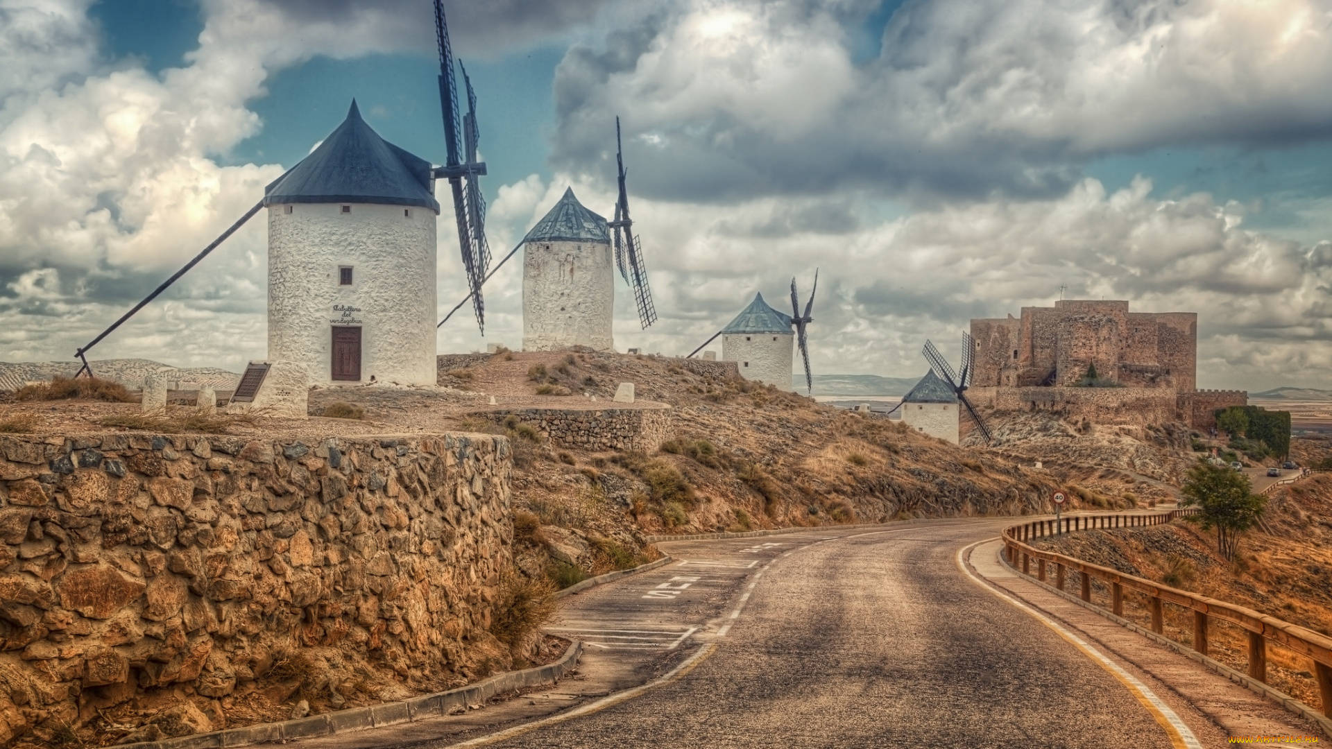 разное, мельницы, spain, castilla, la, mancha, toledo, consuegra