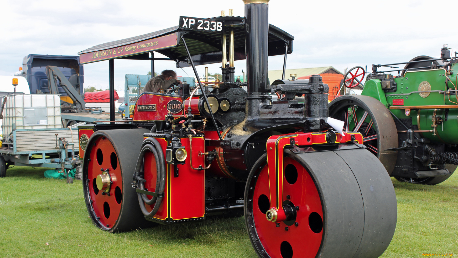 техника, катки, каток, паровой