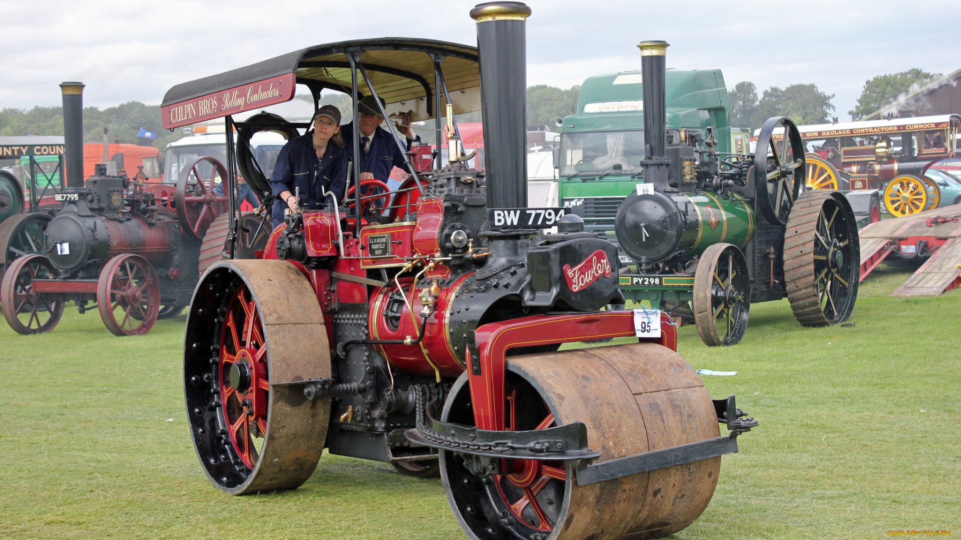 техника, катки, каток, паровой