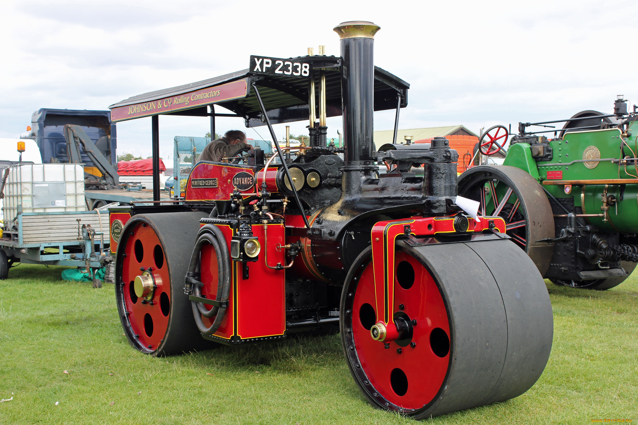 техника, катки, каток, паровой