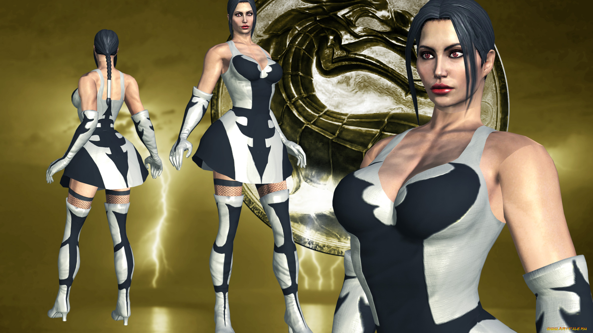 3д, графика, фантазия, , fantasy, девушка, фон, взгляд