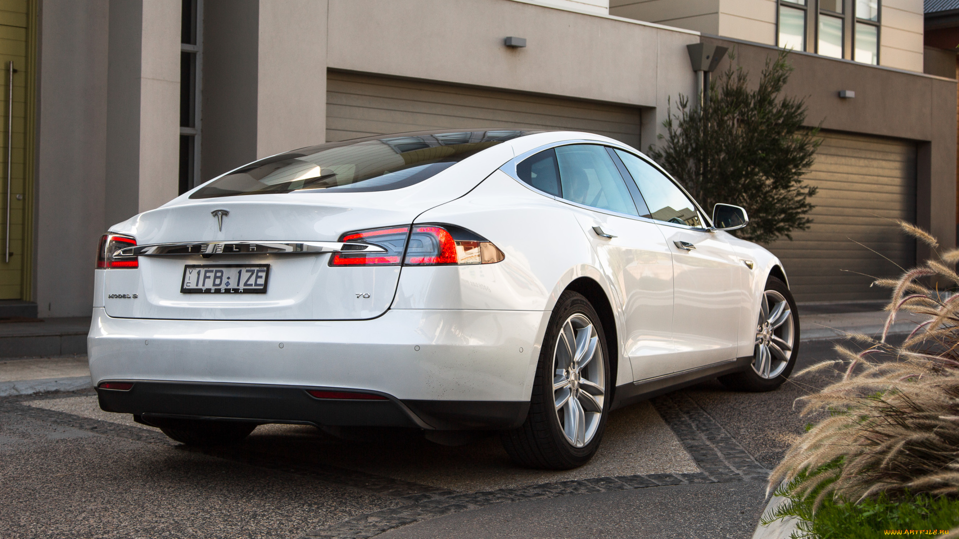 автомобили, tesla, model, s, 70, au-spec, 2016г