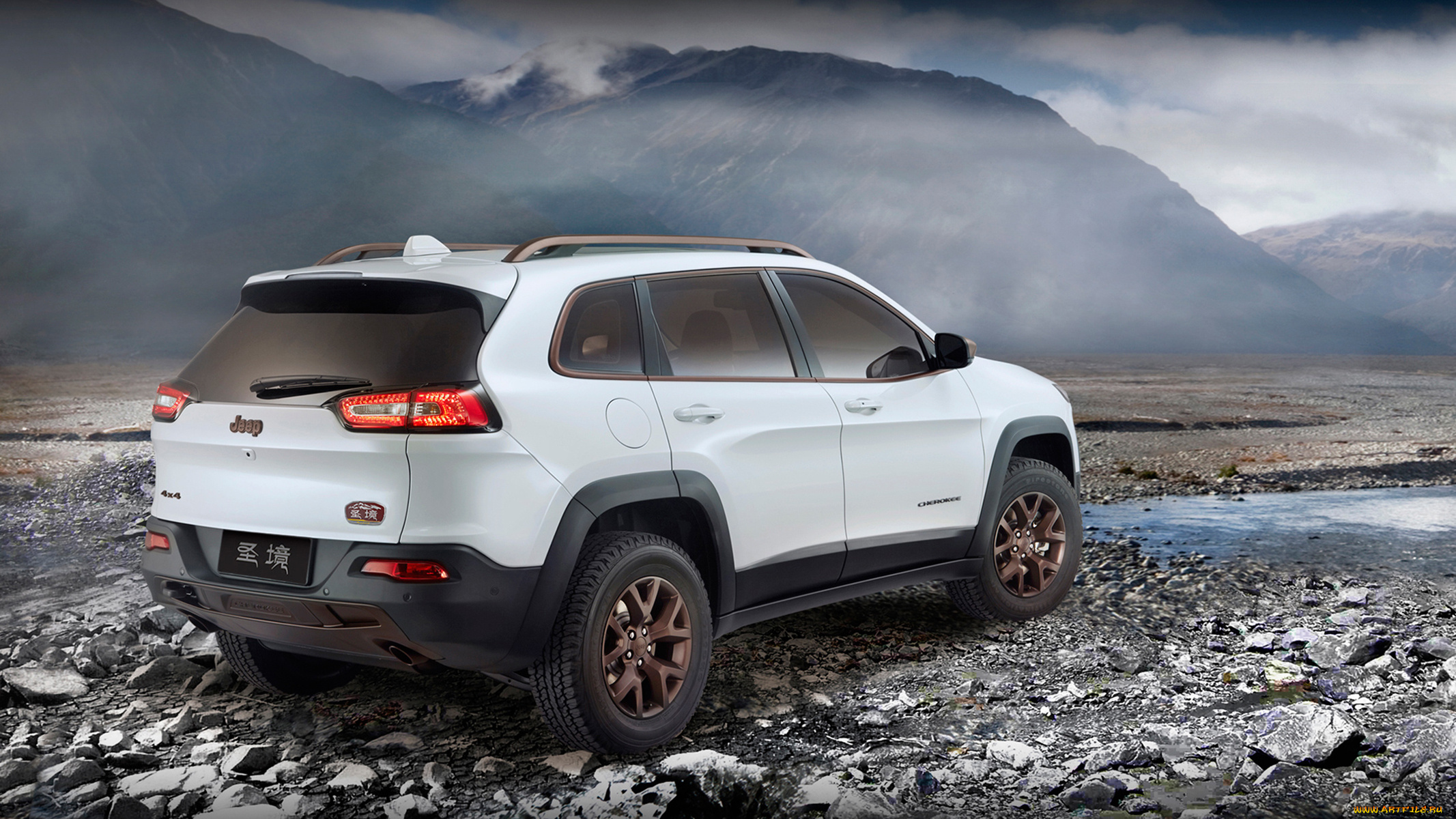 jeep, cherokee, sageland, concept, 2014, автомобили, jeep, cherokee, sageland, concept, 2014, внедорожник, джип, белый