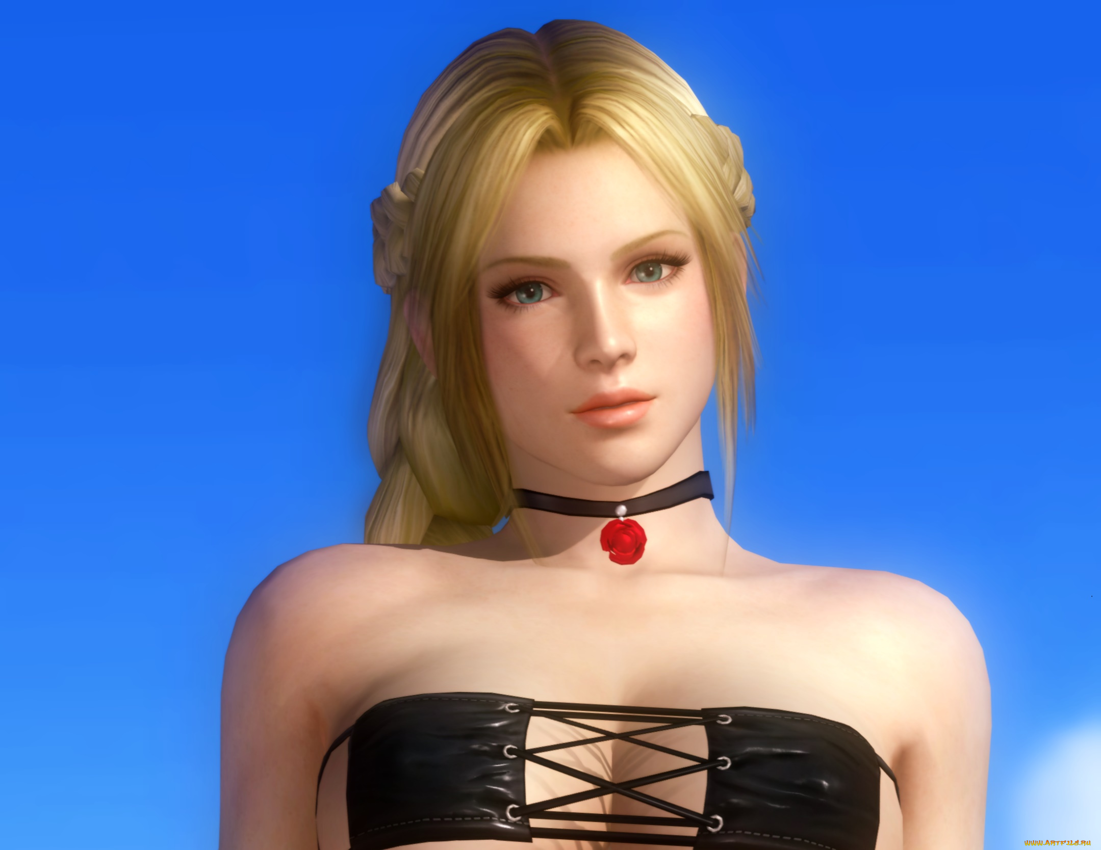 3д, графика, аниме, , anime, девушка, взгляд, фон