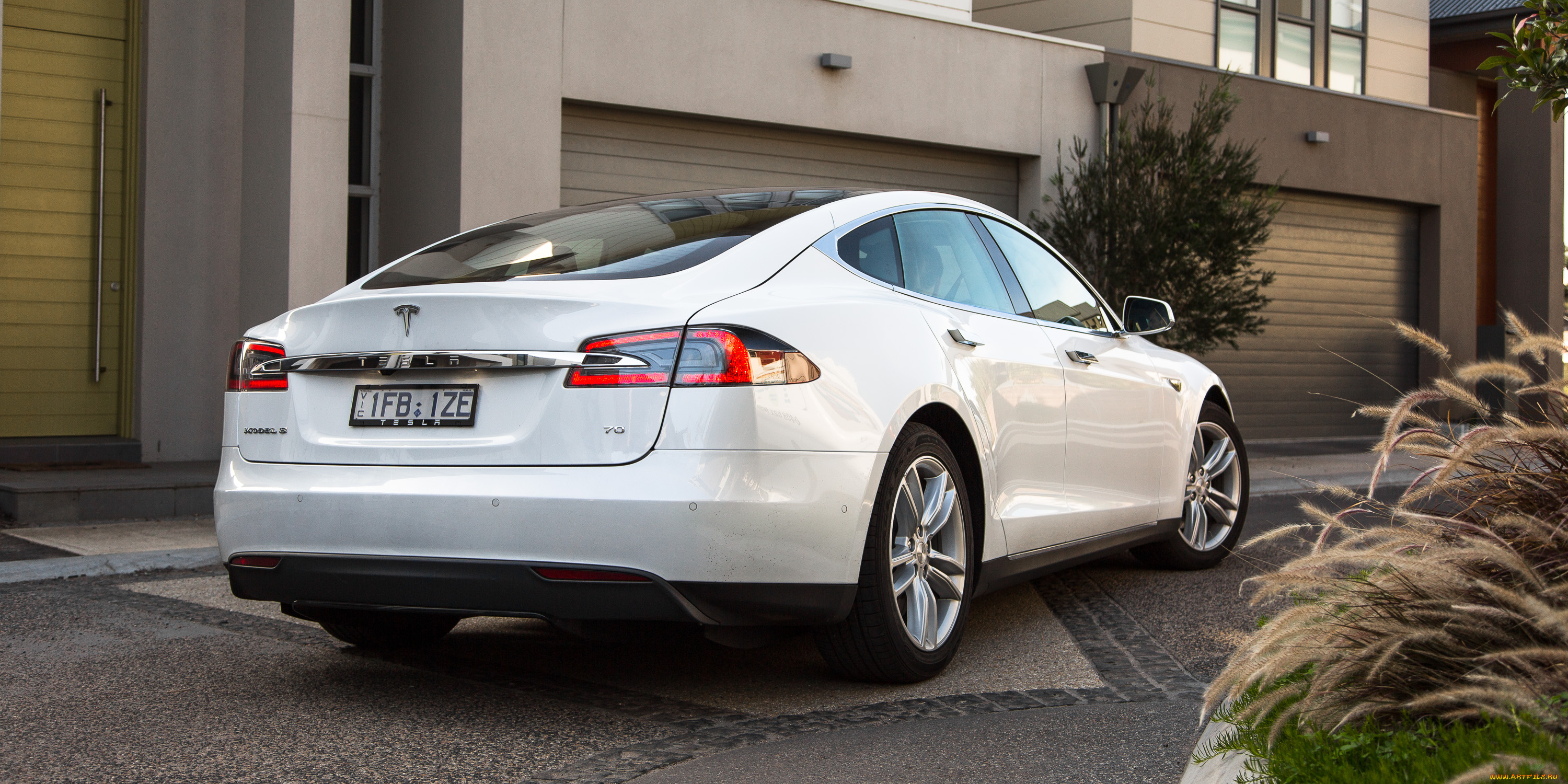 автомобили, tesla, model, s, 70, au-spec, 2016г