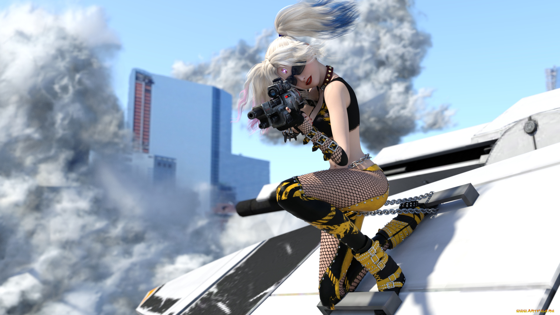 3д, графика, фантазия, , fantasy, взгляд, девушка, фон