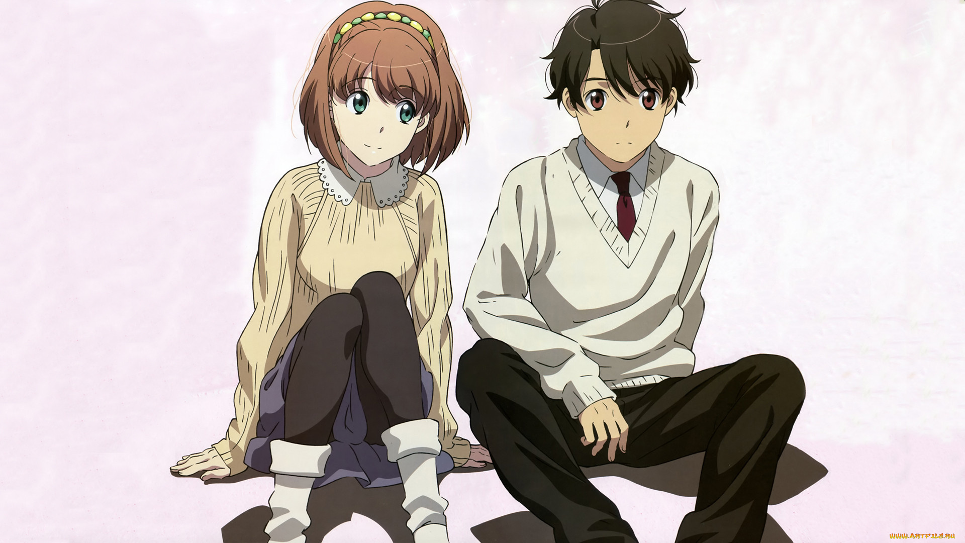 аниме, aldnoah, zero, фон, взгляд, девушка