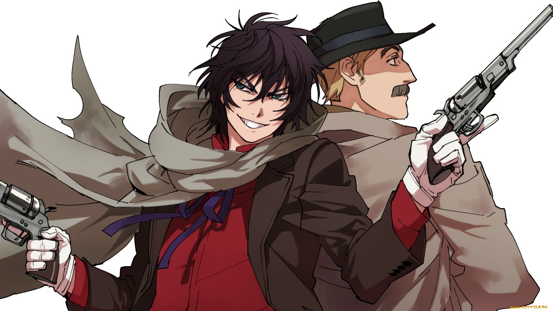 аниме, drifters, anime, revolver, man, asian, japanese, american, gun, weapon, drifter