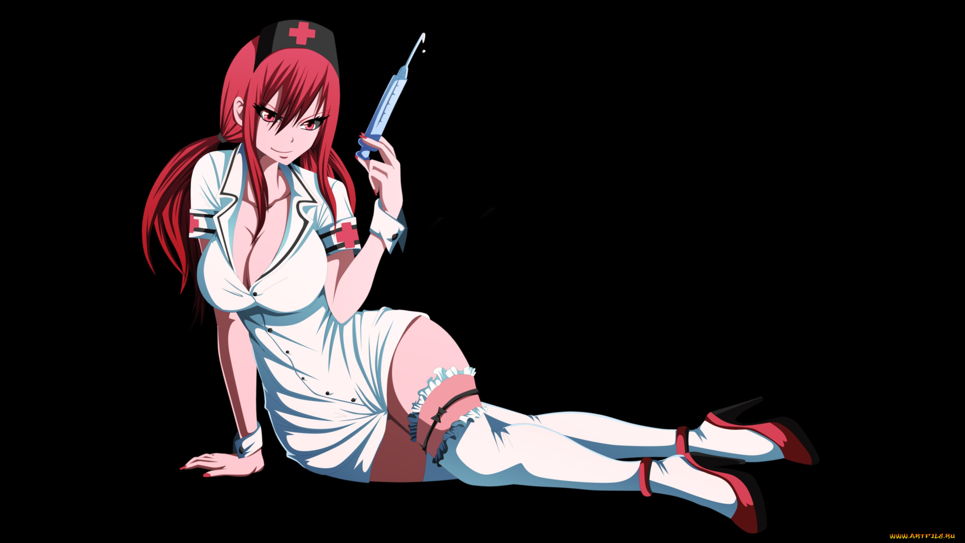 аниме, fairy, tail, erza, scarlet