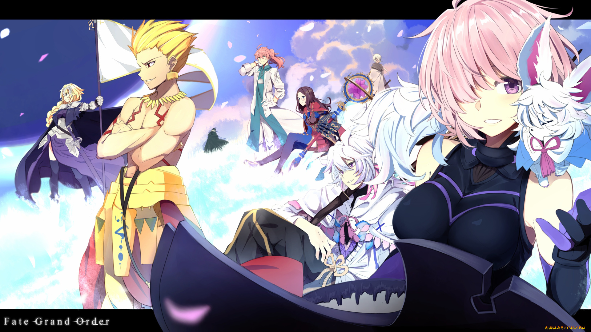 аниме, fate, stay, night, grand, order