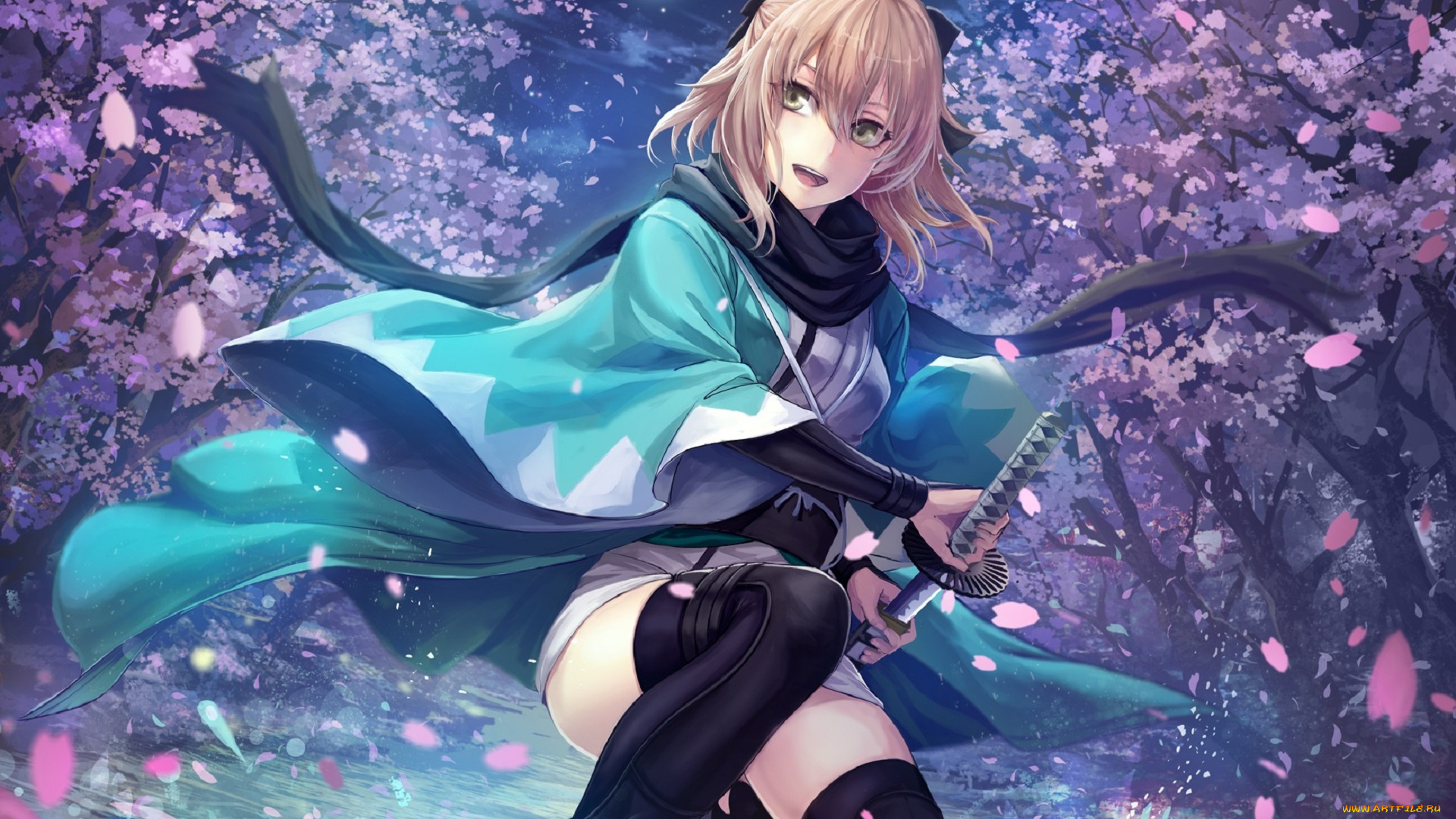 аниме, fate, stay, night, сейбер