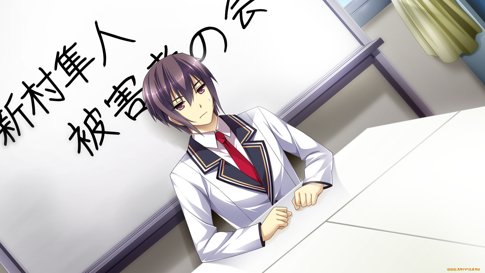 аниме, mote, sugite, shuraba, na, ore, парень