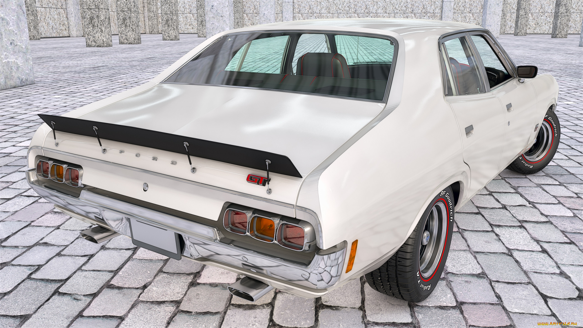 автомобили, 3д, фон, автомобиль