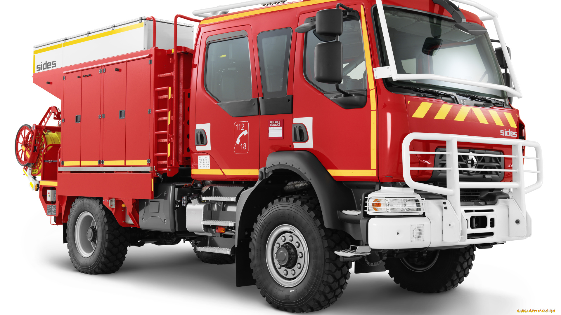 автомобили, пожарные, машины, renault