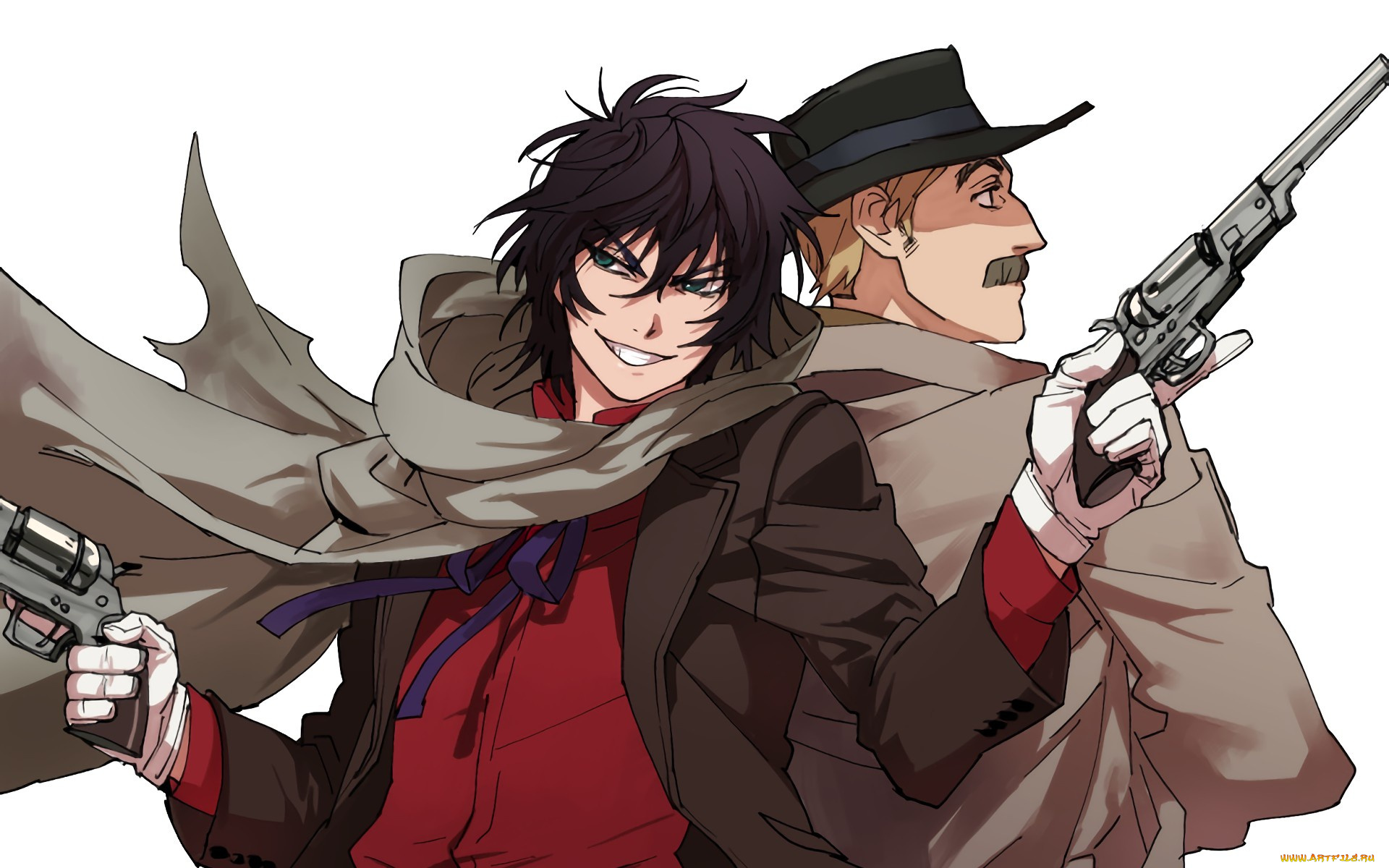 аниме, drifters, anime, revolver, man, asian, japanese, american, gun, weapon, drifter