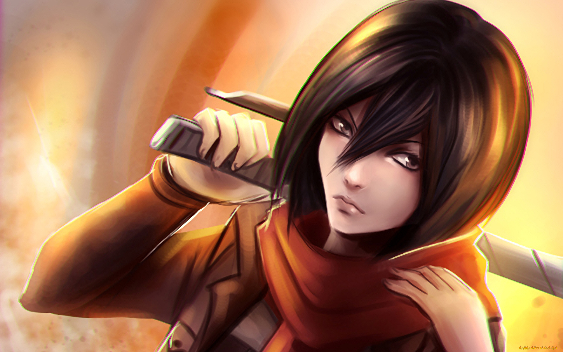 аниме, shingeki, no, kyojin, атака, титанов