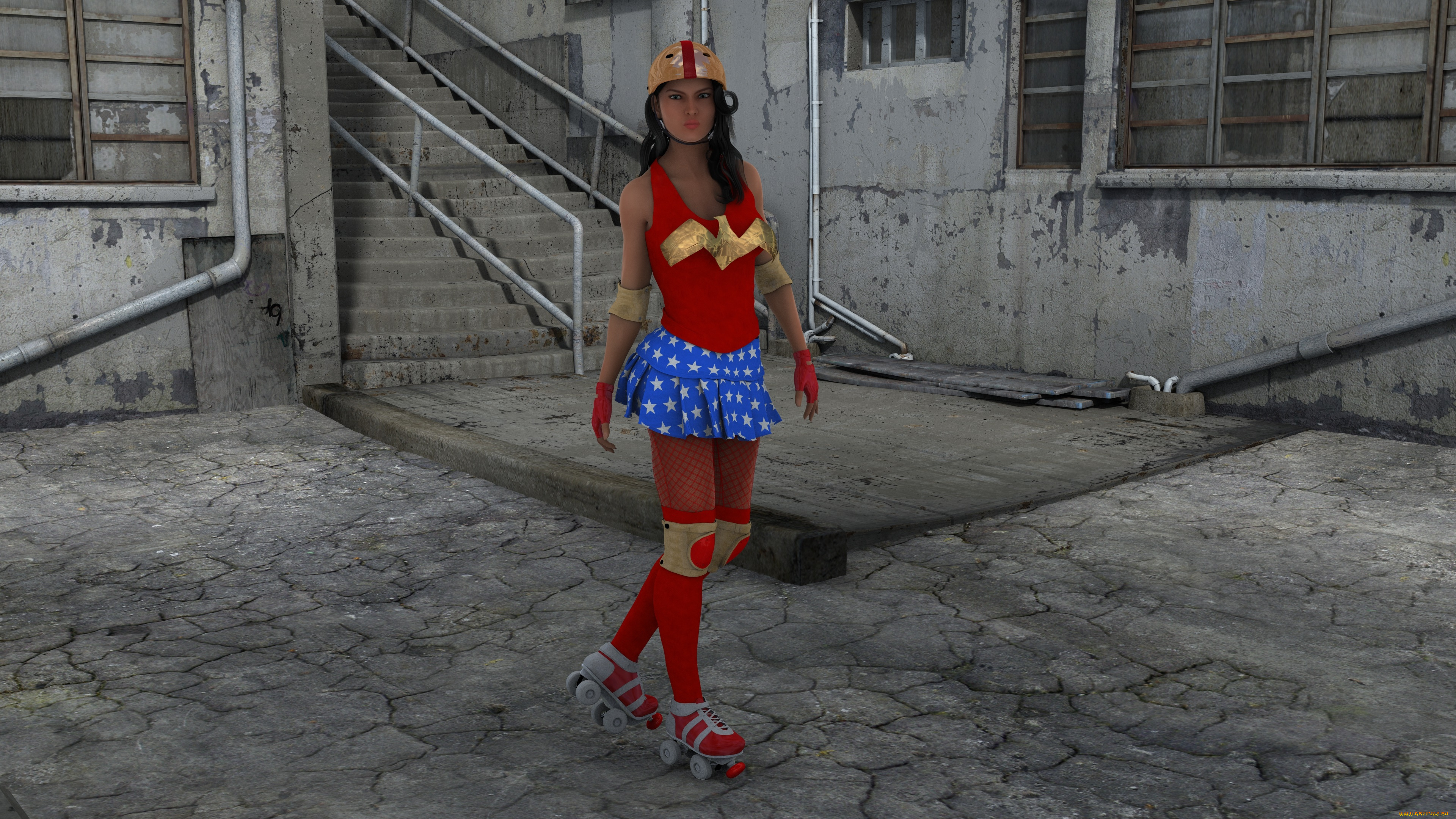 3д, графика, люди, , people, девушка, взгляд, фон