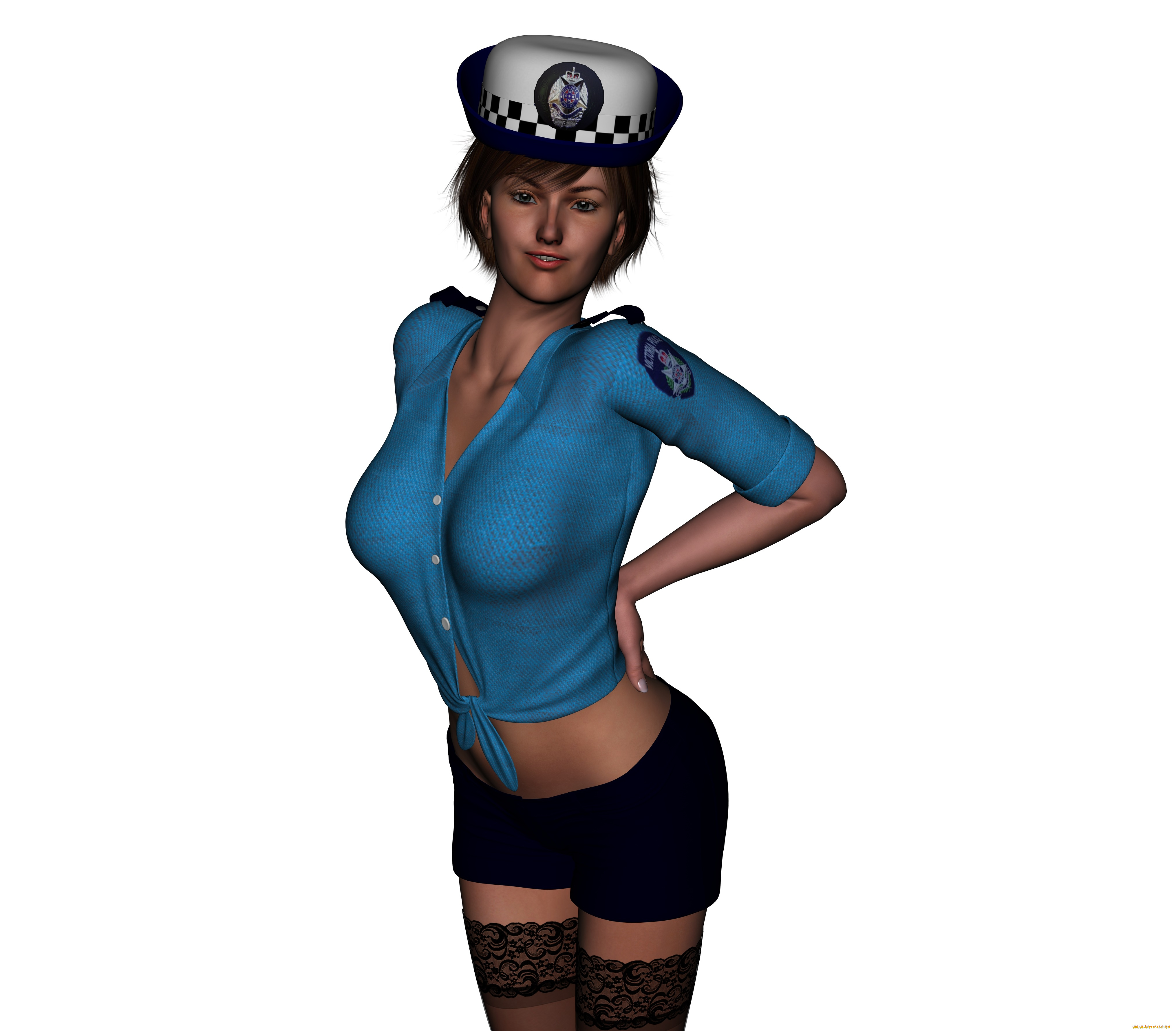 carabinieri, 3д, графика, люди, , people, девушка, взгляд, фон