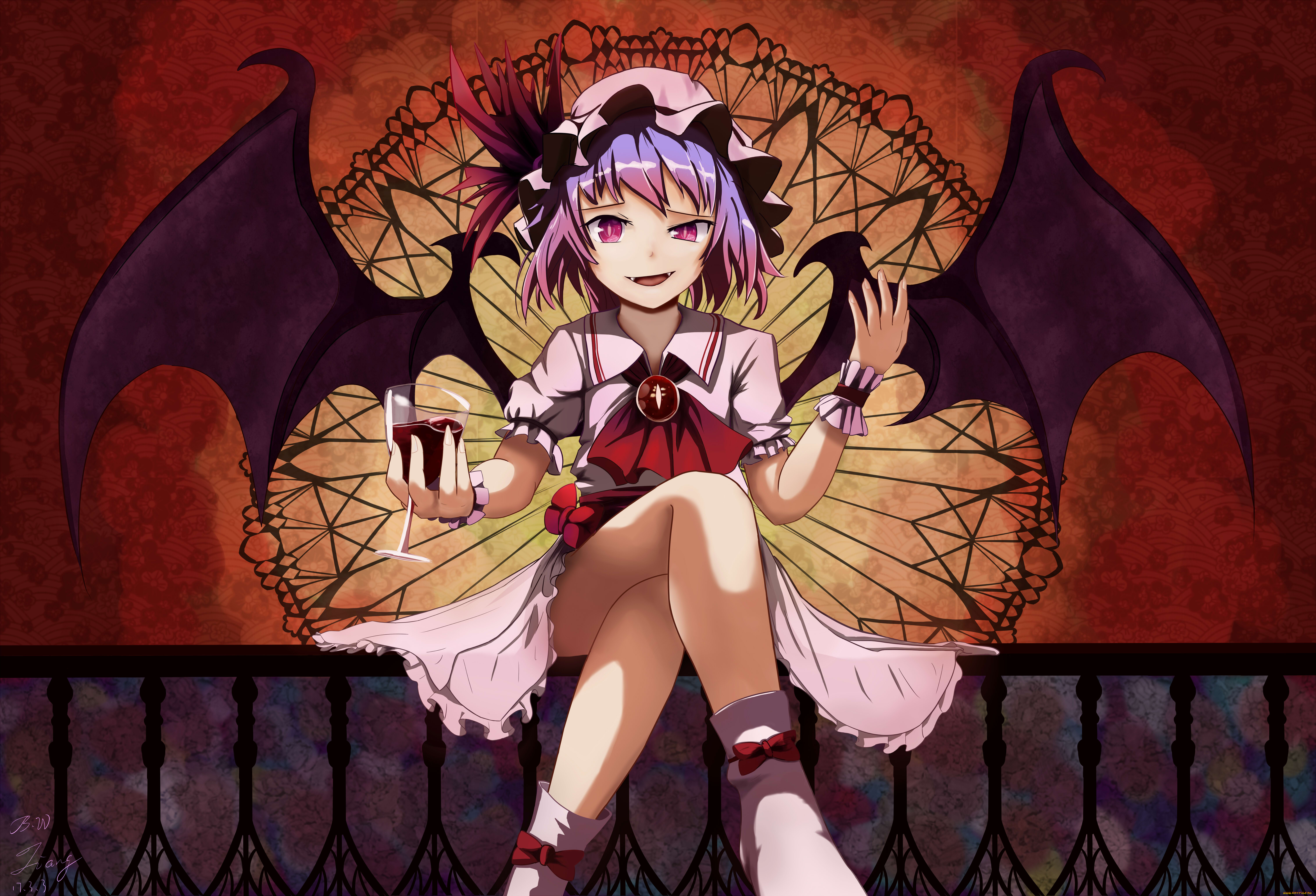 аниме, touhou, flandre, scarlet