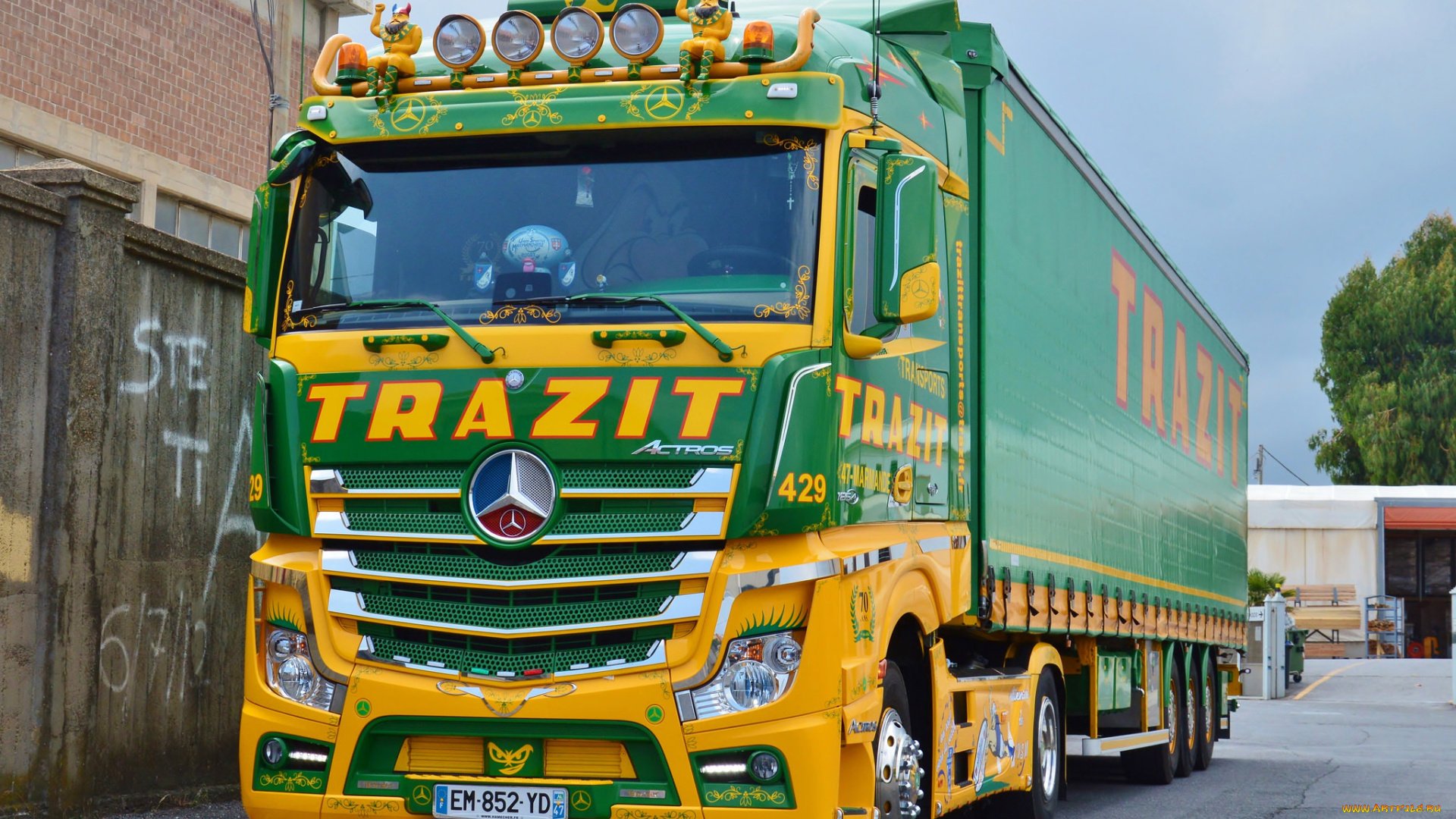 автомобили, mercedes, trucks, тягач, седельный, грузовик